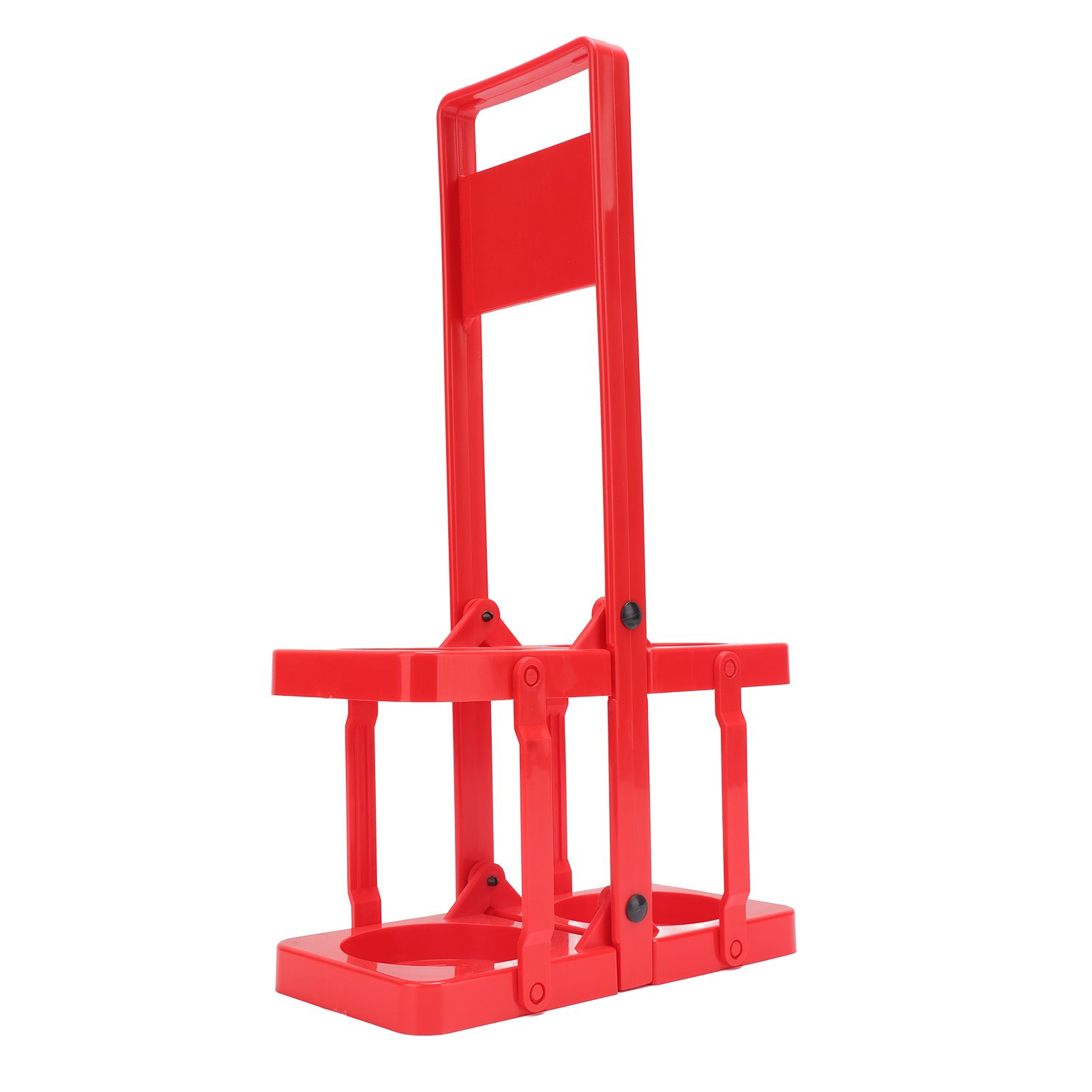 Beer Caddy Holder 2 Pack Foldable Portable Beer Beverage Display Basket Beer Bottle Carrier with Thickened Handle Red - Image 2