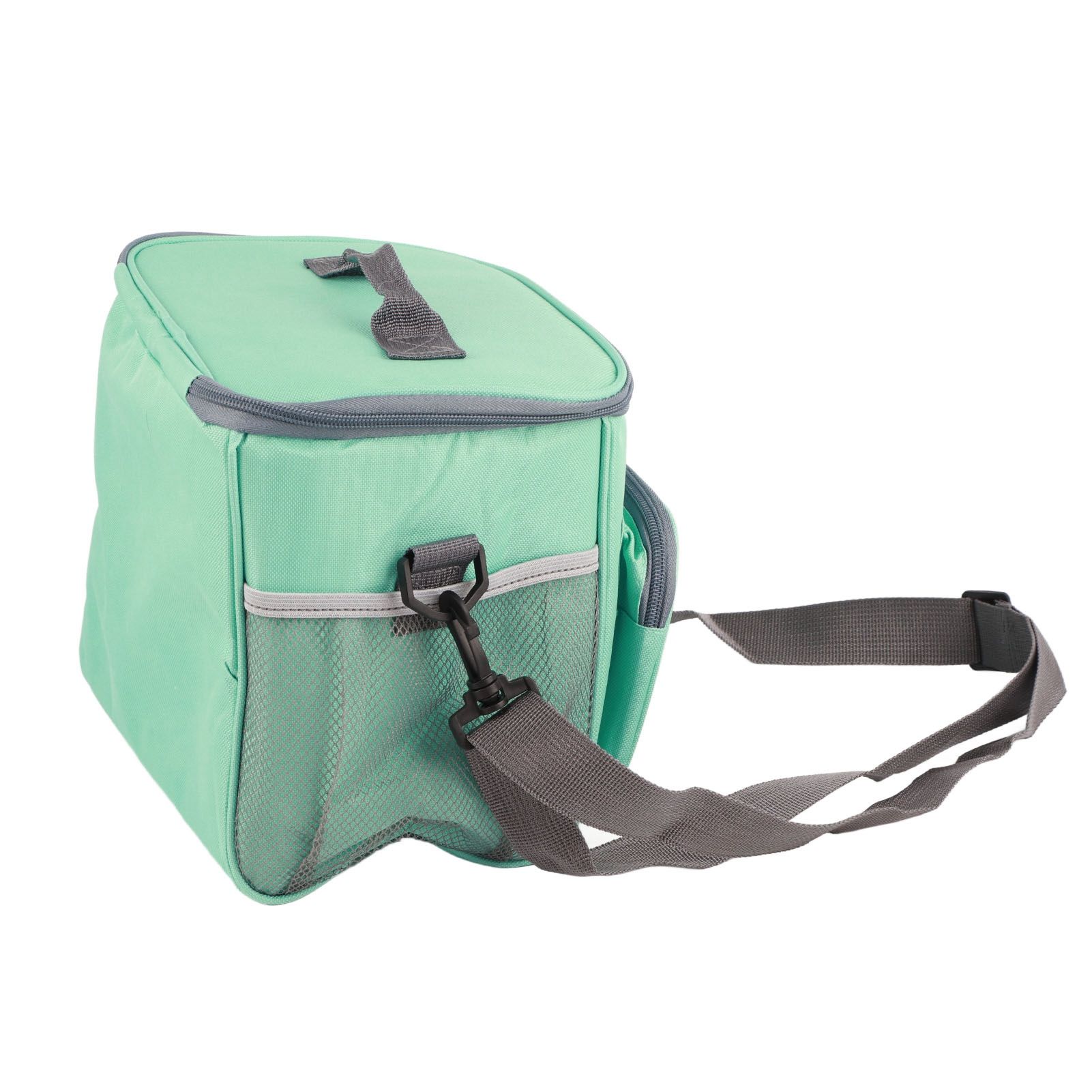 Insulated Bag Cloth Multifunction Modern Thermal Lunch Handbag with Single Shoulder for Home Work Green - Image 6
