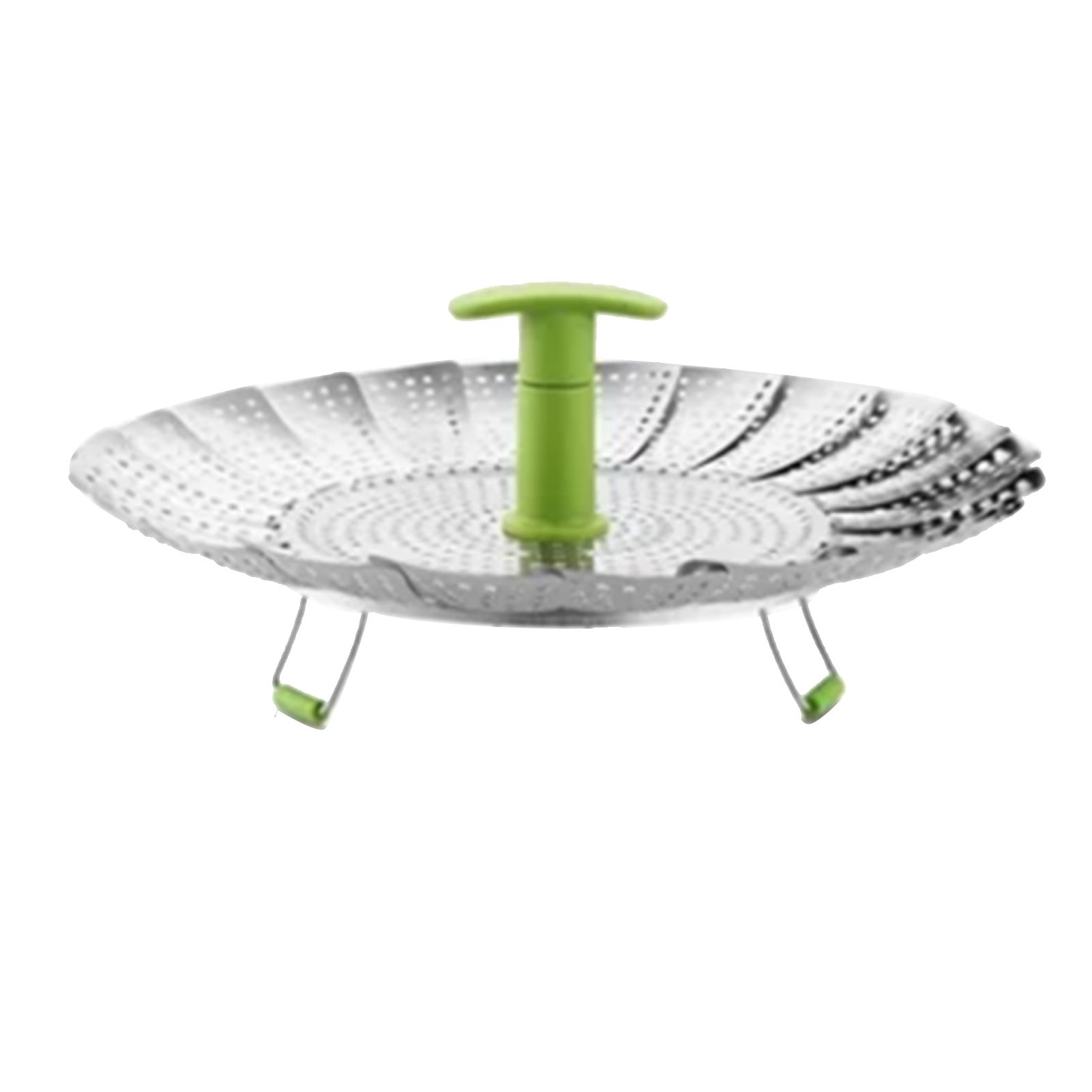 Steam Basket Stainless Steel Folding Vegetable Steam Basket with ABS Handle for Veggie Fish Seafood Cooking Steam Basket - Image 3