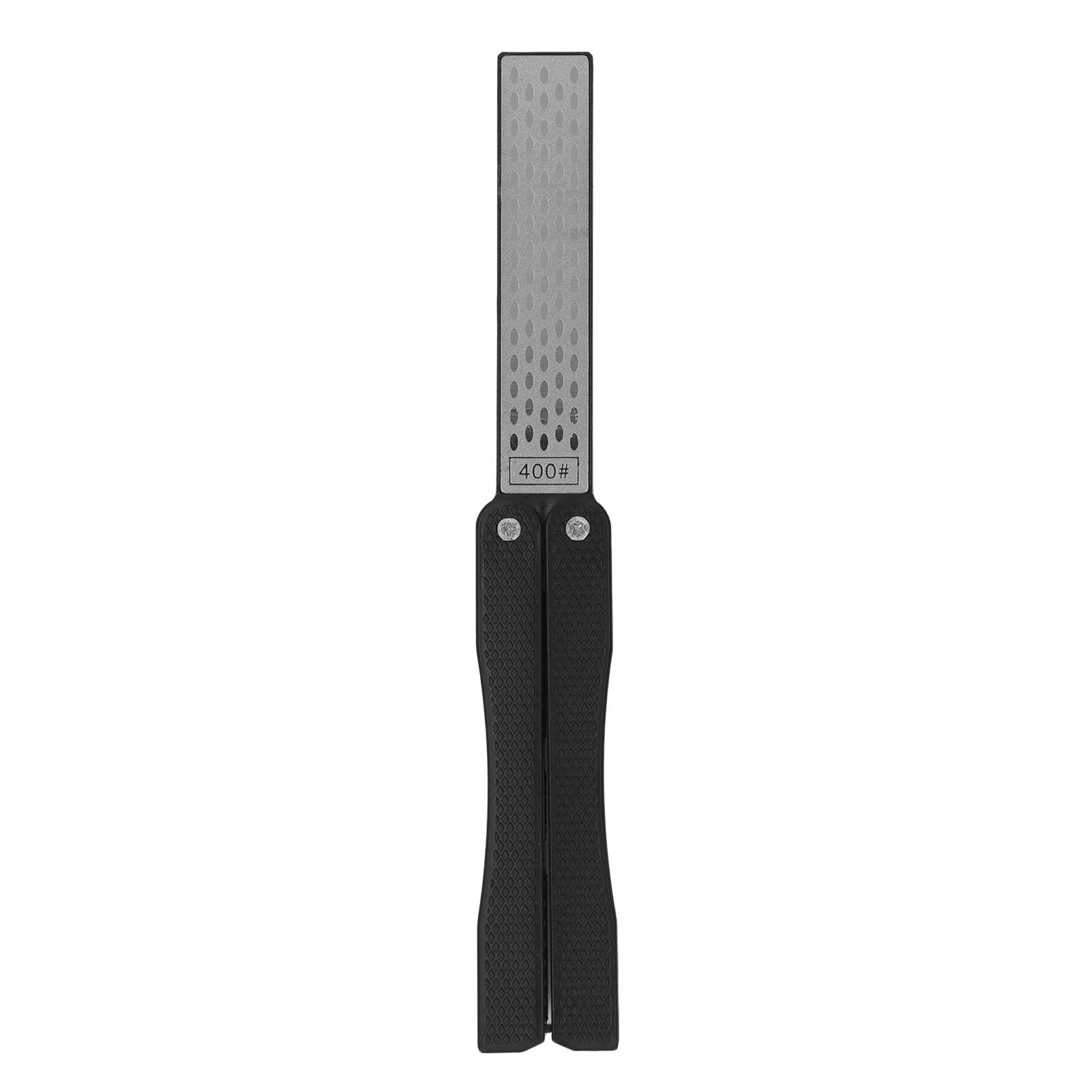 Knife Sharpener Foldable Fan Shaped Adamas Material Lightweight Portable Knife Sharpener for Outdoor Home Black - Image 6