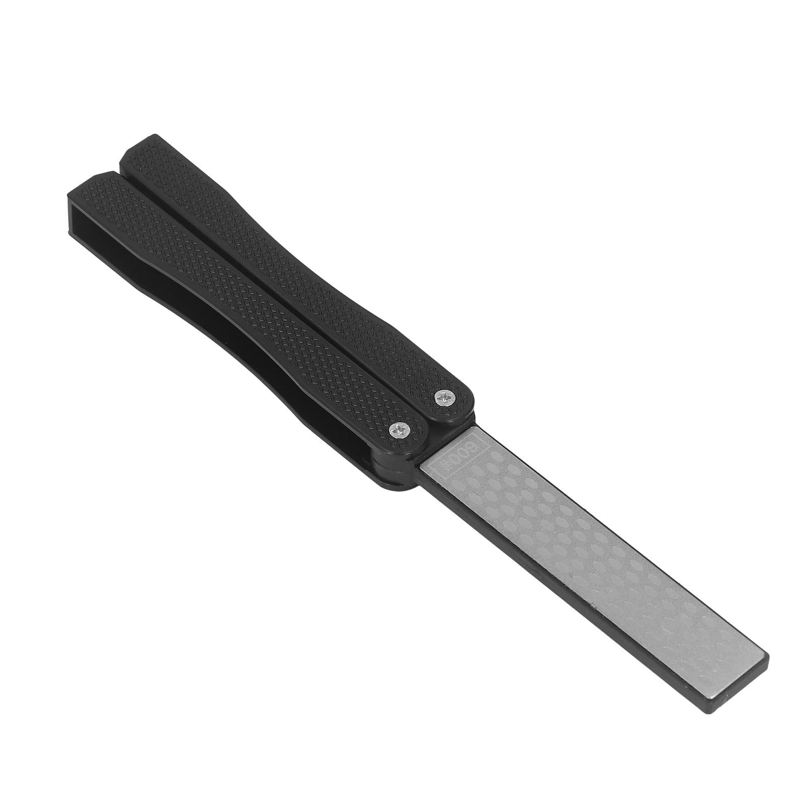 Knife Sharpener Foldable Fan Shaped Adamas Material Lightweight Portable Knife Sharpener for Outdoor Home Black - Image 7