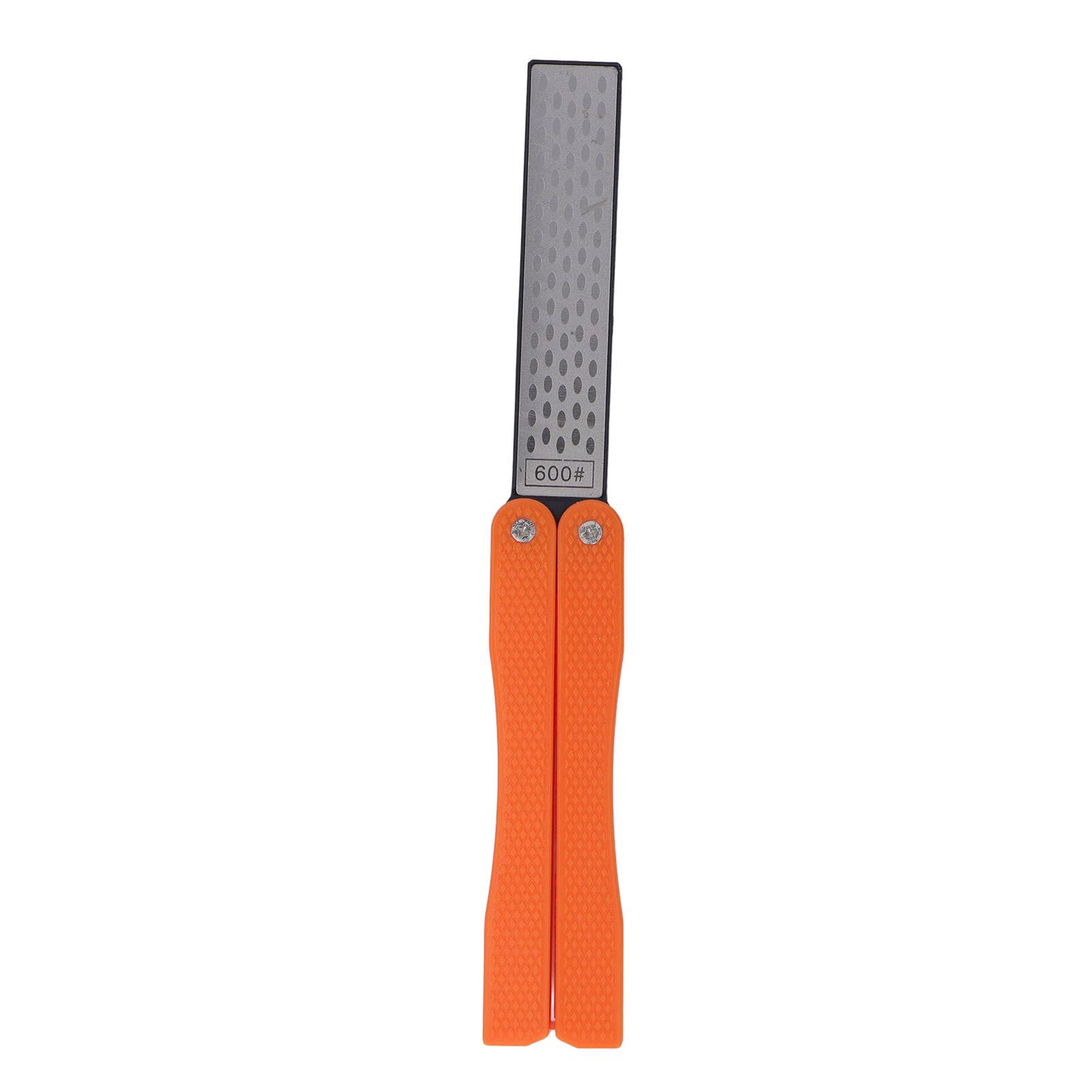 Knife Sharpener Foldable Fan Shaped Adamas Material Lightweight Portable Knife Sharpener for Outdoor Home Orange - Image 2
