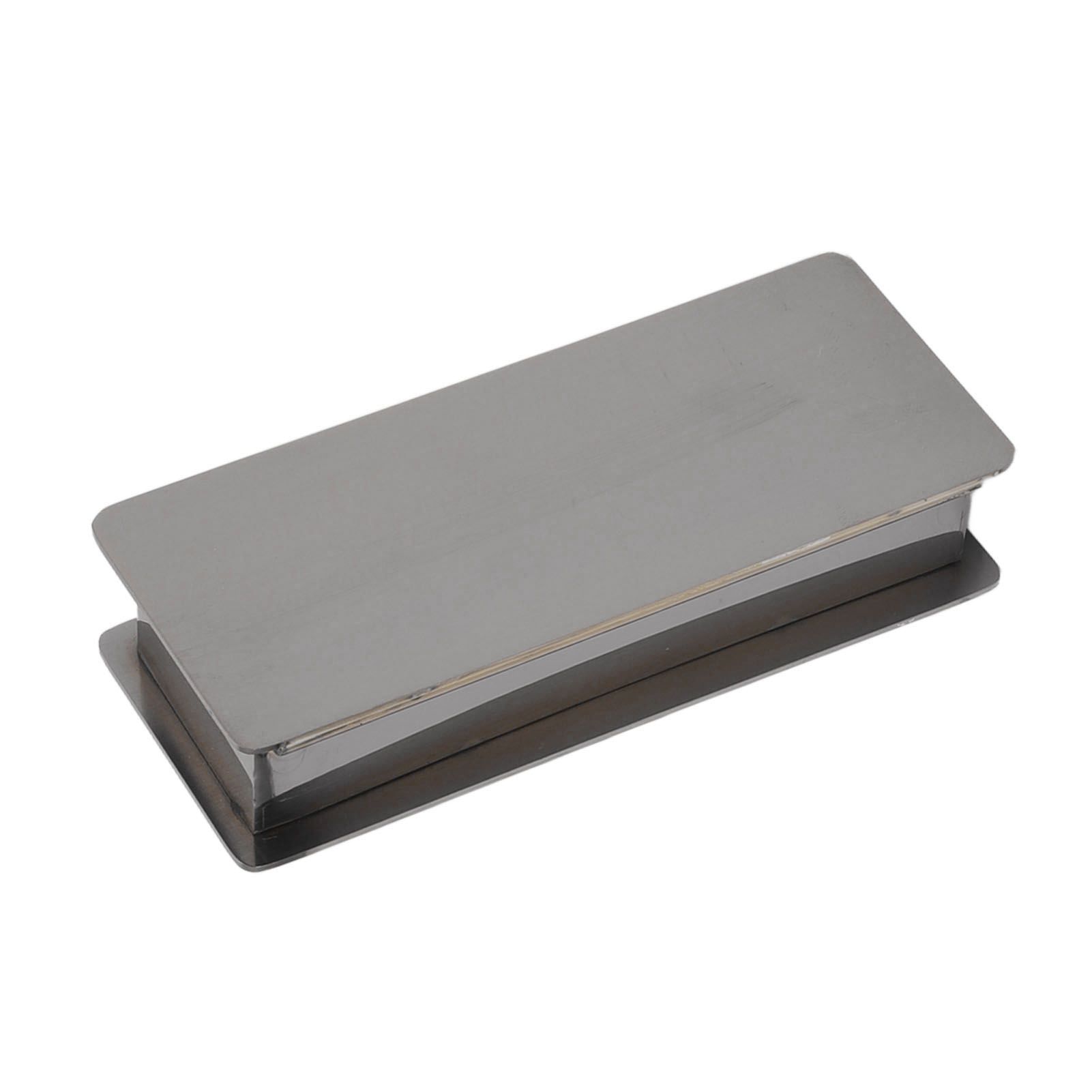 Toothpick Holder Stainless Steel Rectangular Toothpick Holder with Lid for Home Bar Hotel Restaurant Silvery Black - Image 6
