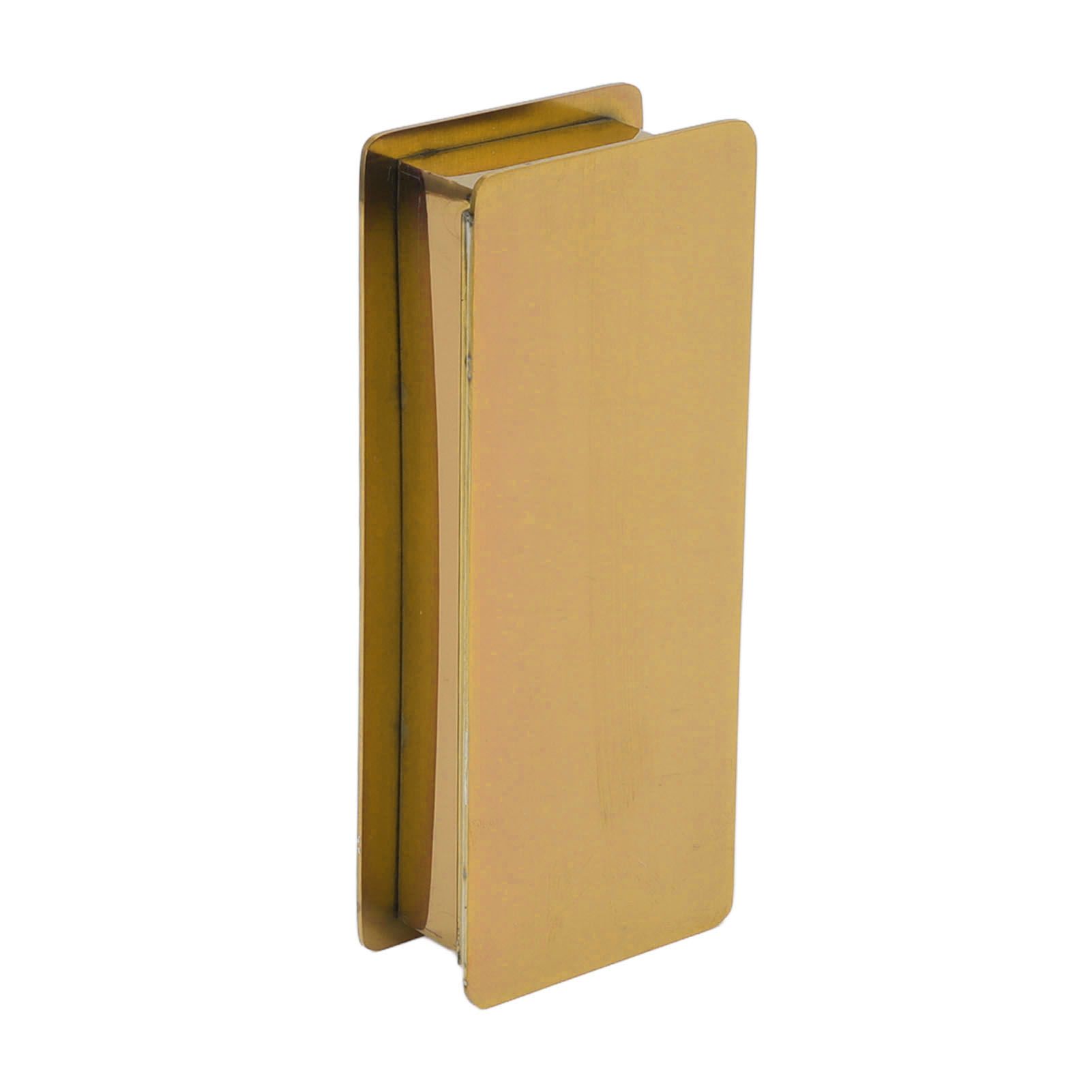 Toothpick Holder Stainless Steel Rectangular Toothpick Holder with Lid for Home Bar Hotel Restaurant Gold - Image 4