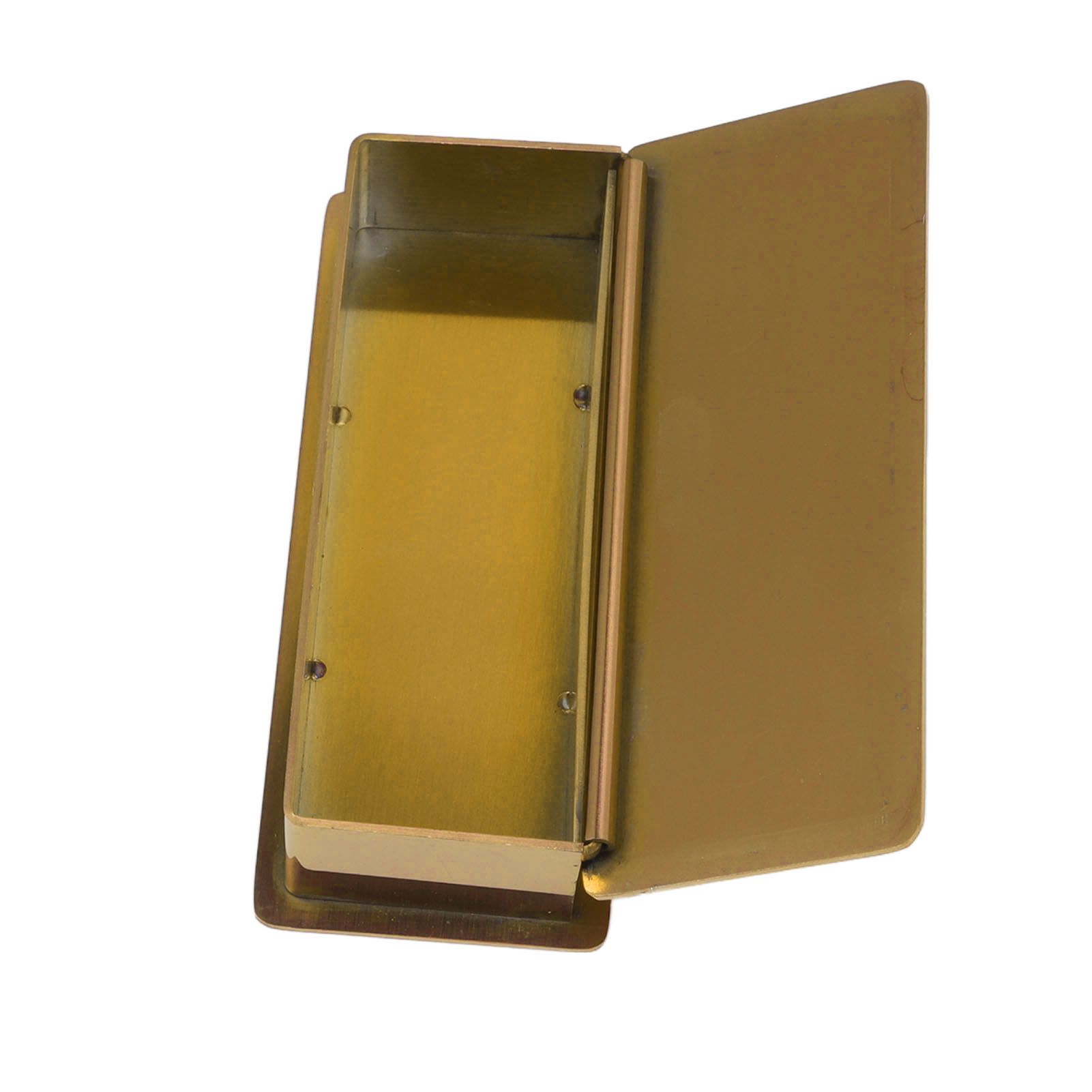 Toothpick Holder Stainless Steel Rectangular Toothpick Holder with Lid for Home Bar Hotel Restaurant Gold - Image 5
