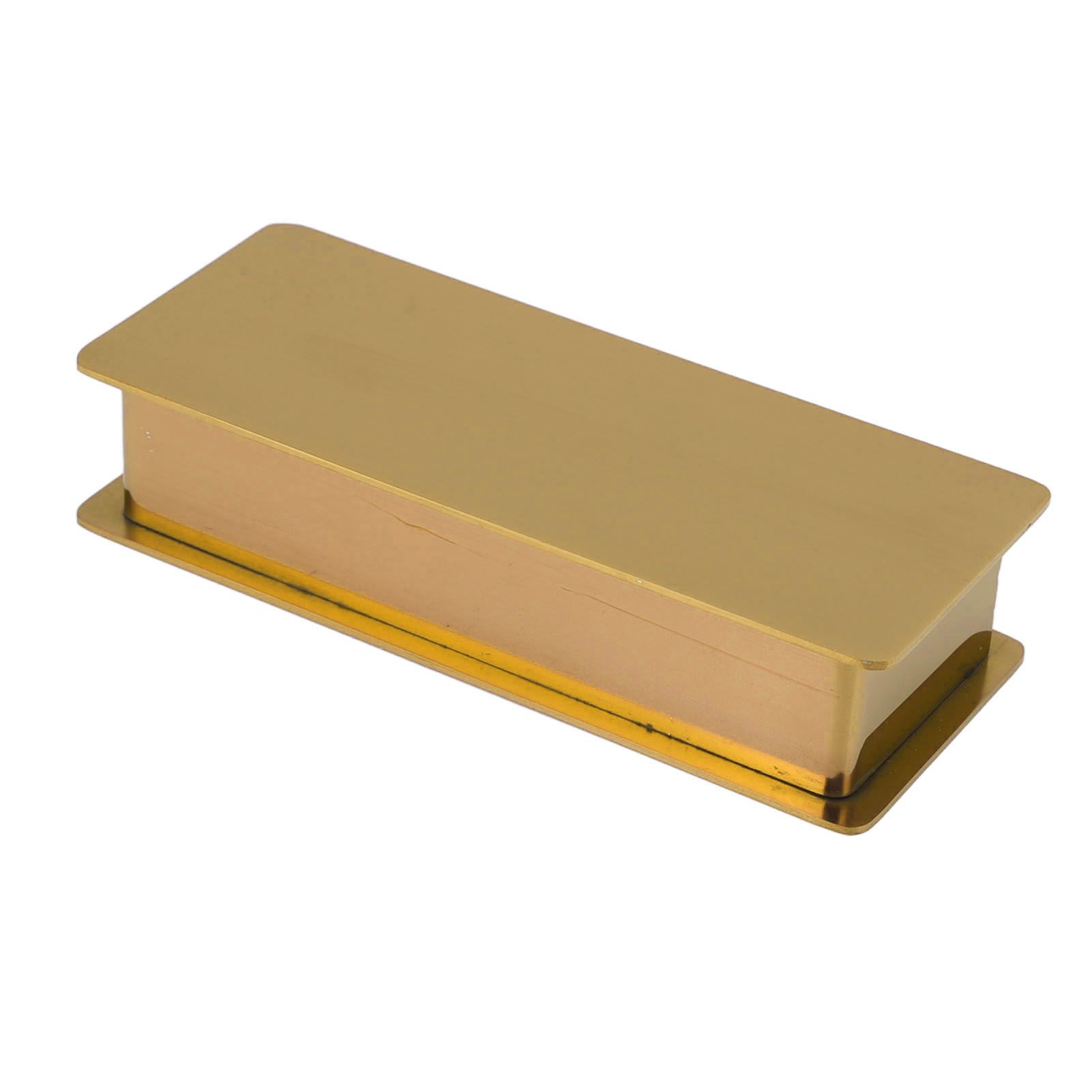 Toothpick Holder Stainless Steel Rectangular Toothpick Holder with Lid for Home Bar Hotel Restaurant Gold - Image 7