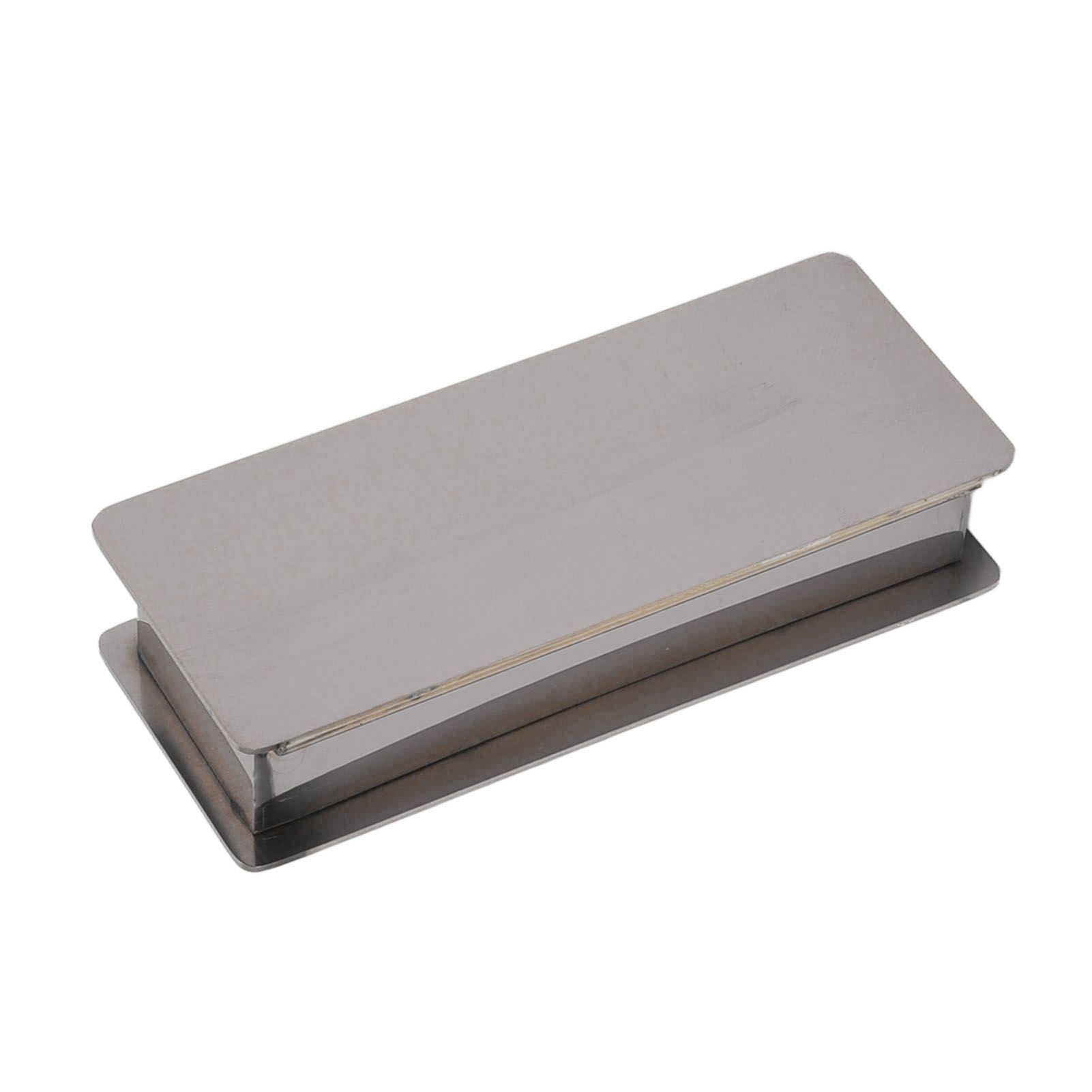 Toothpick Holder Stainless Steel Rectangular Toothpick Holder with Lid for Home Bar Hotel Restaurant Silver - Image 4