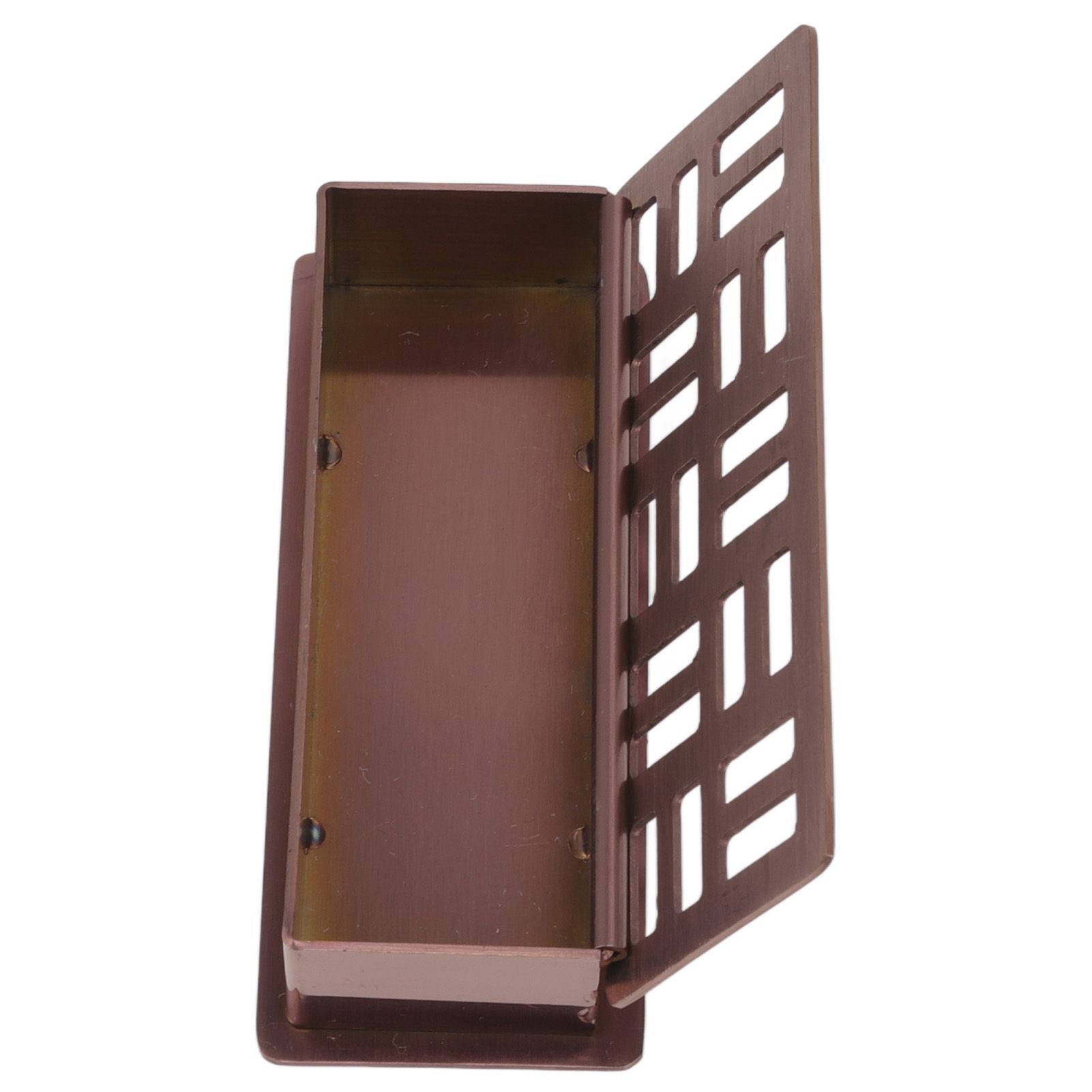 Stainless Steel Toothpick Holder Hollowed Out Rust Prevention Rectangle Toothpick Box for Restaurant Hotels Rose Gold - Image 2
