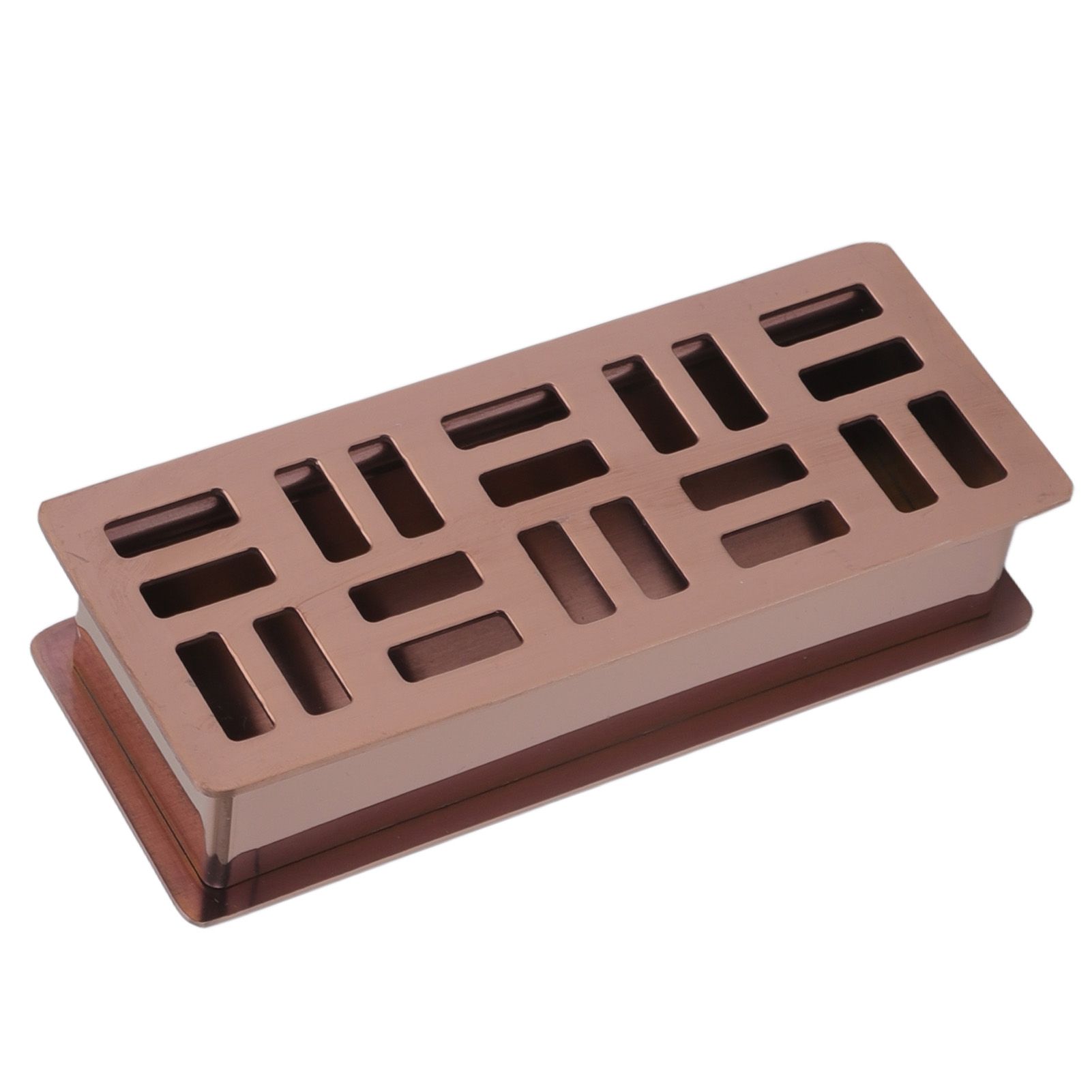Stainless Steel Toothpick Holder Hollowed Out Rust Prevention Rectangle Toothpick Box for Restaurant Hotels Rose Gold - Image 3