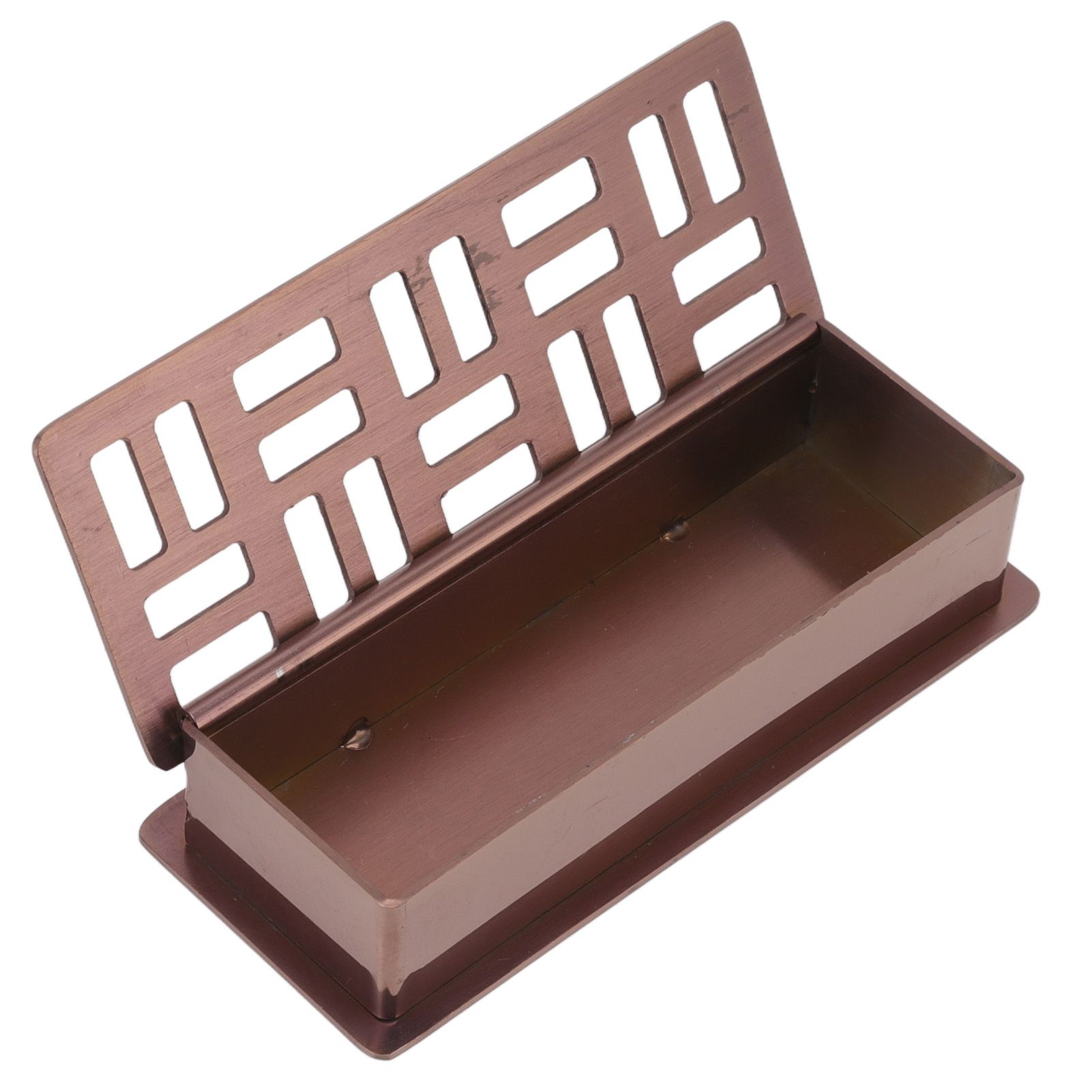 Stainless Steel Toothpick Holder Hollowed Out Rust Prevention Rectangle Toothpick Box for Restaurant Hotels Rose Gold - Image 5