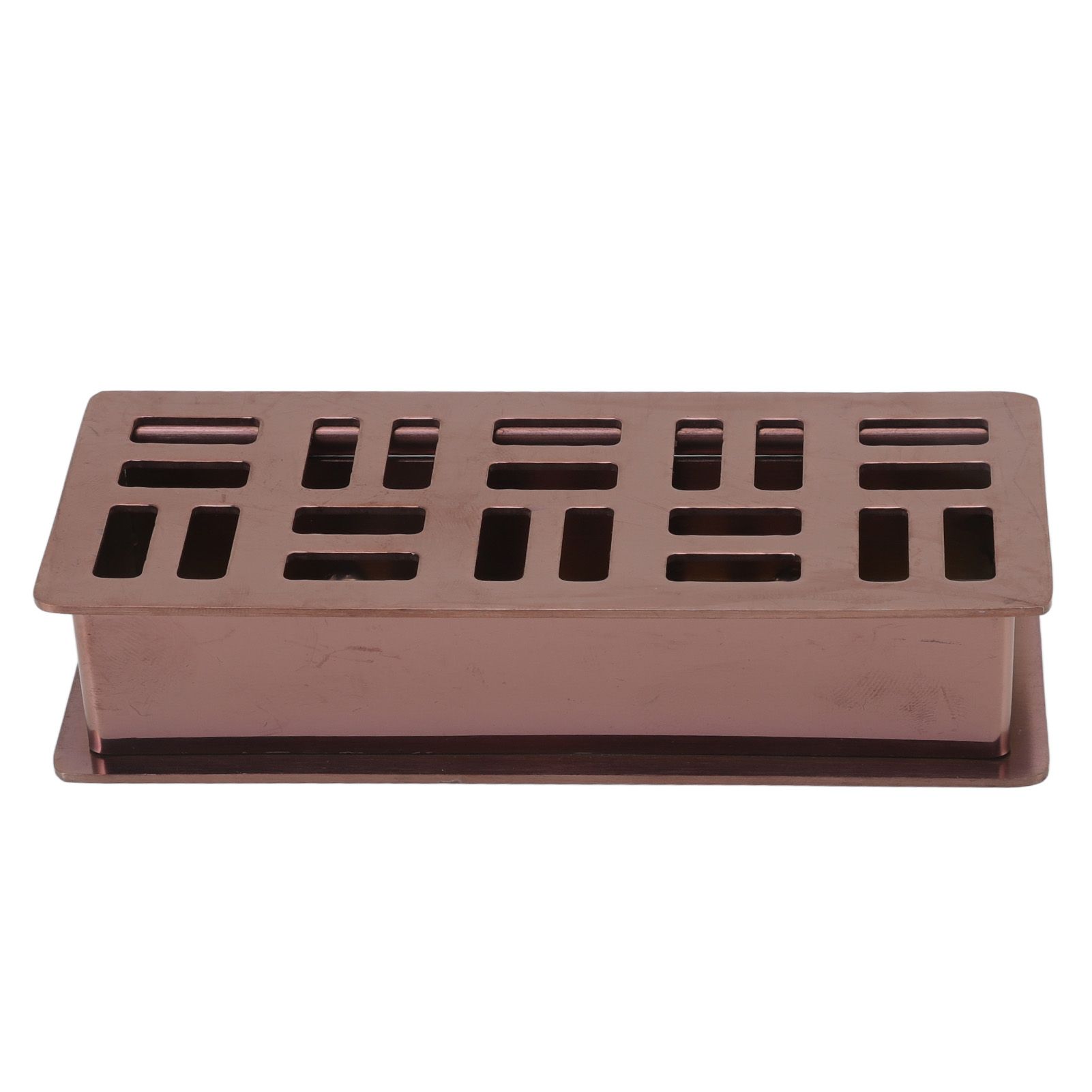 Stainless Steel Toothpick Holder Hollowed Out Rust Prevention Rectangle Toothpick Box for Restaurant Hotels Rose Gold - Image 7