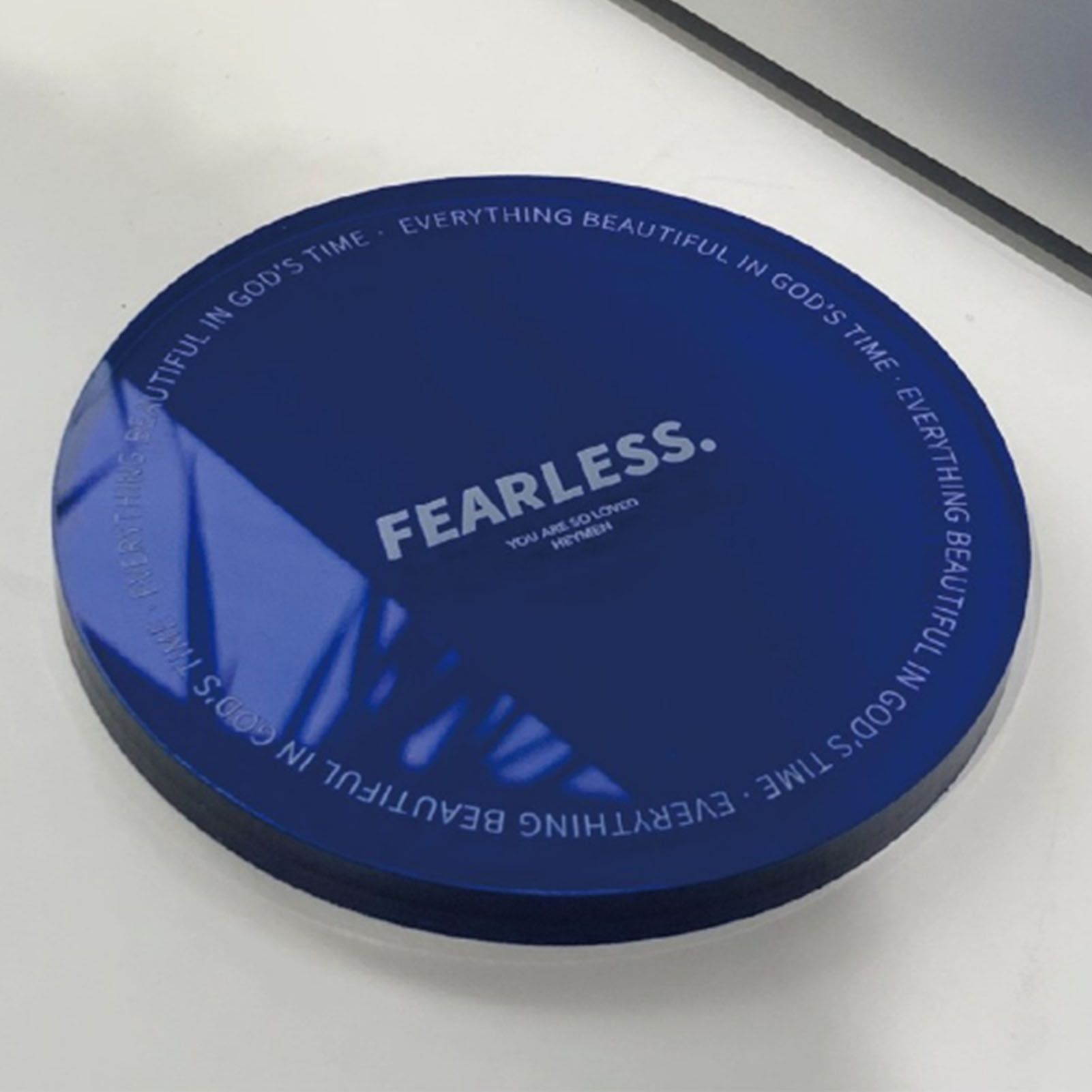 Cup Coasters Minimalist Heat Insulation Decorative Acrylic Coaster for Advertising Accessories Home Blue - Image 5