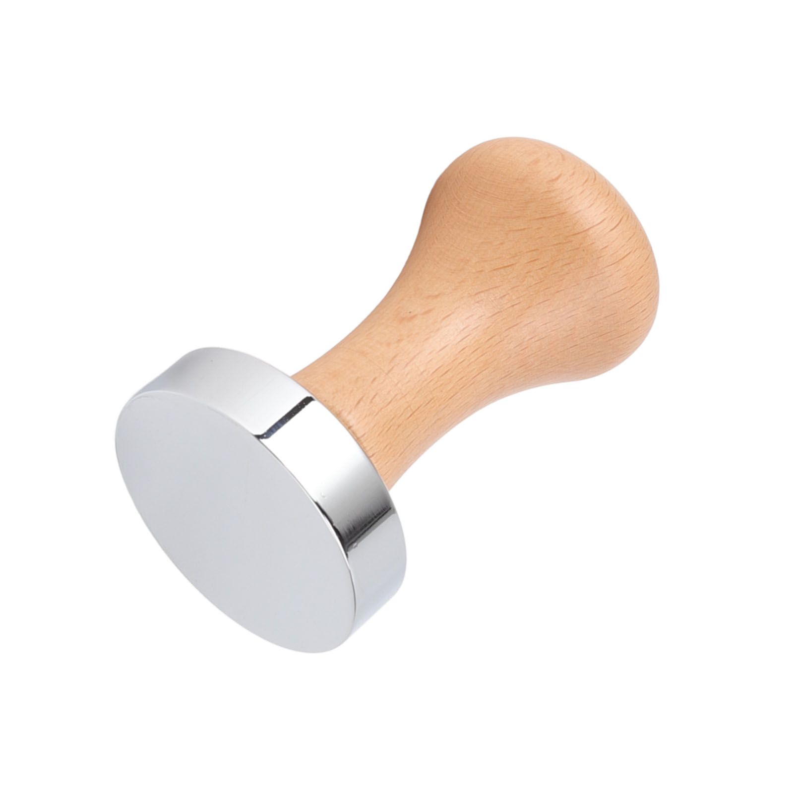 304 Stainless Steel Flat Base Coffee Tamper Wooden Handle Coffee Press Hammer for Home Shop - Image 8
