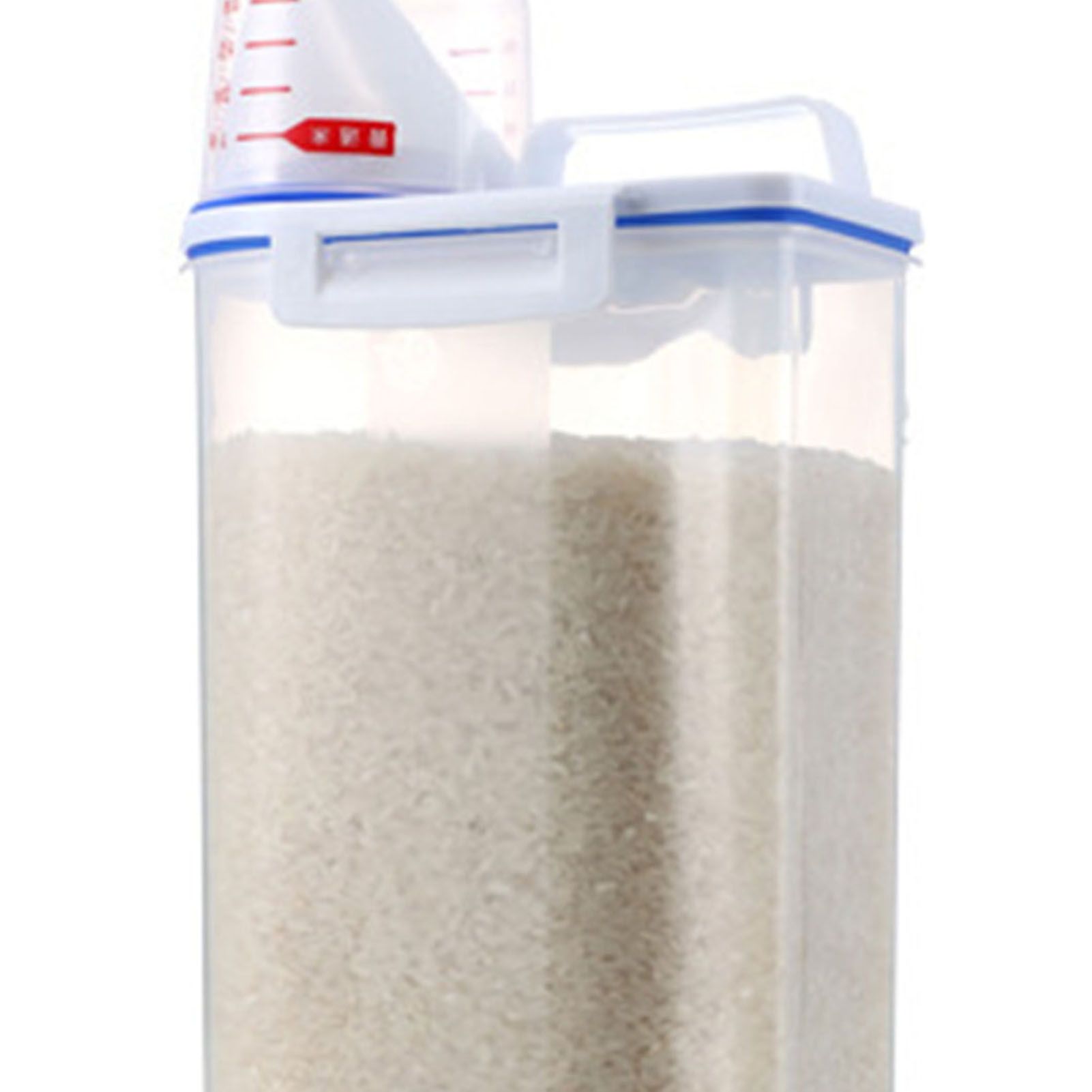 Rice Storage Barrel 2KG Capacity BPA Free Airtight Cereal Container with Measuring Cup Lid for Grain Flour Nuts - Image 8