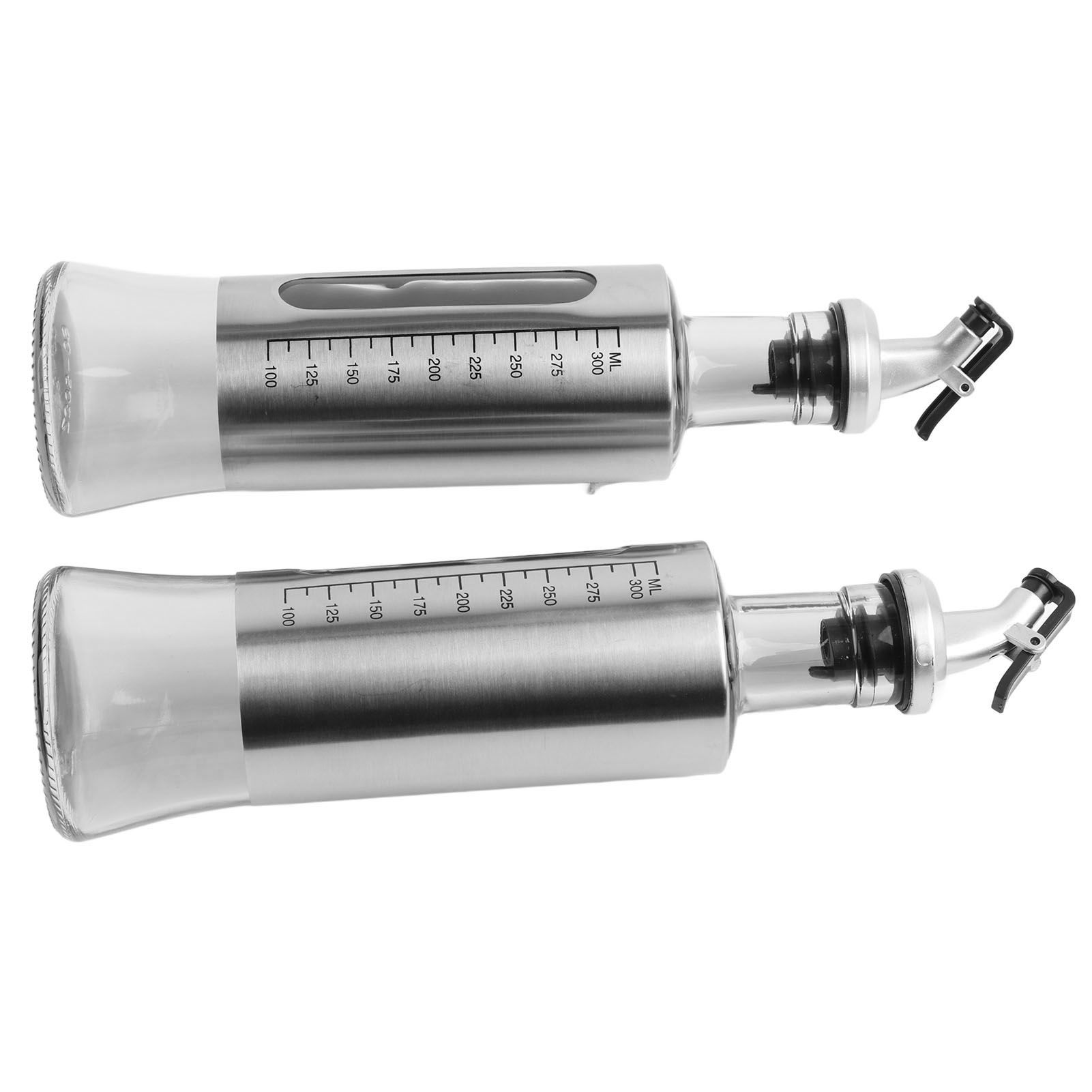2 Pcs Oil Dispenser Bottle 300ml Thickened Scale Design Visual Seasoning Bottle for Home Kitchen - Image 2