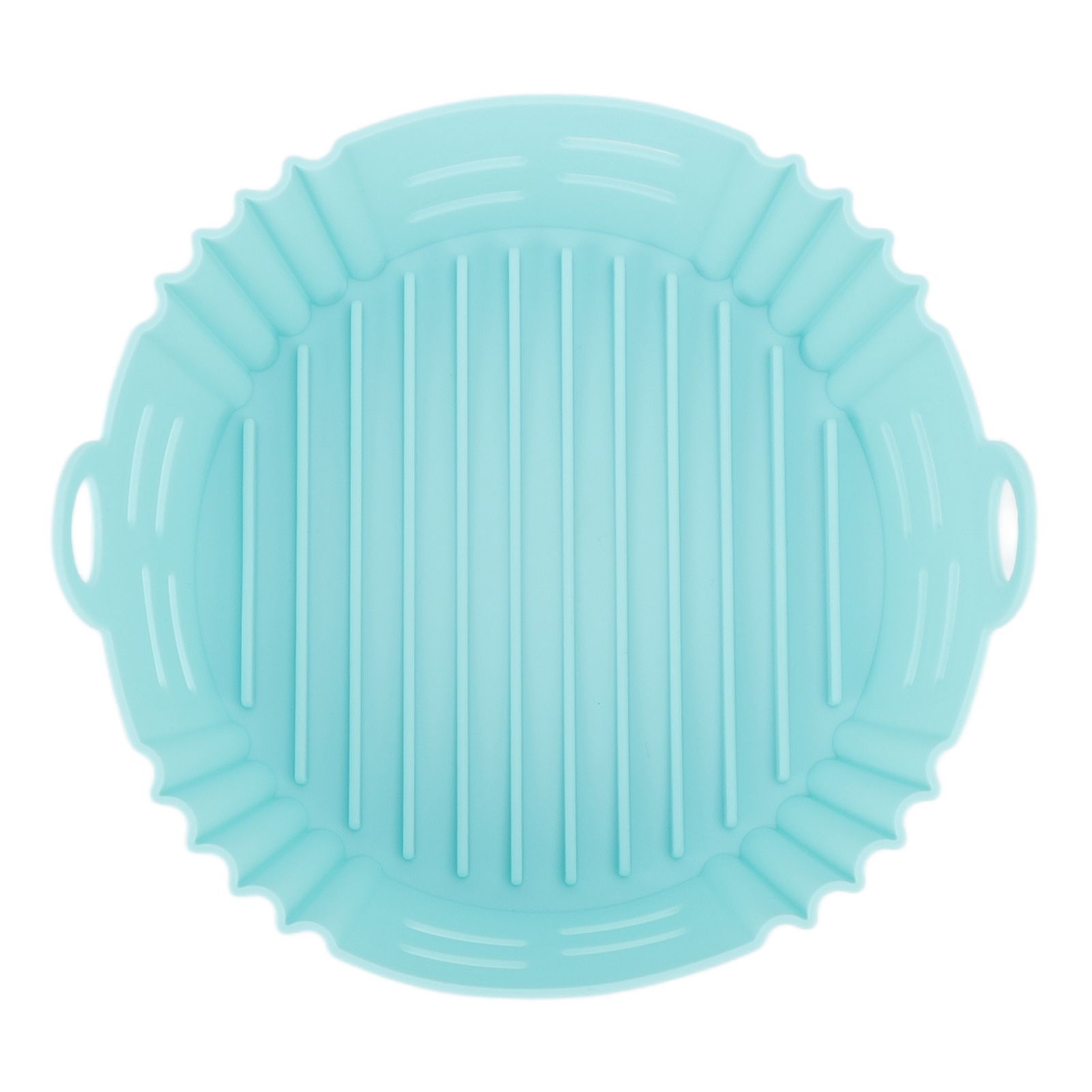 Fryer Silicone Liner Heat Resistant Elastic Washable Food Grade Reusable Fryer Basket for Cooking Blue - Image 6