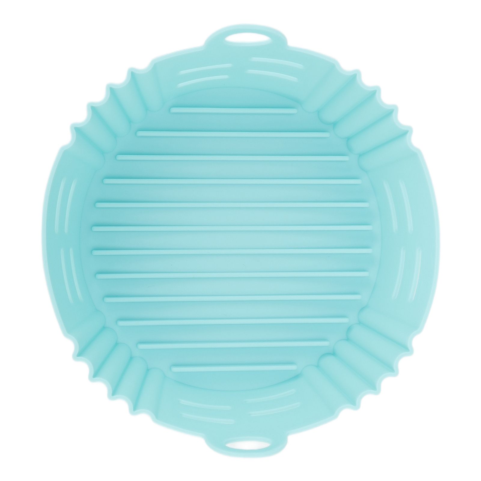 Fryer Silicone Liner Heat Resistant Elastic Washable Food Grade Reusable Fryer Basket for Cooking Blue - Image 7