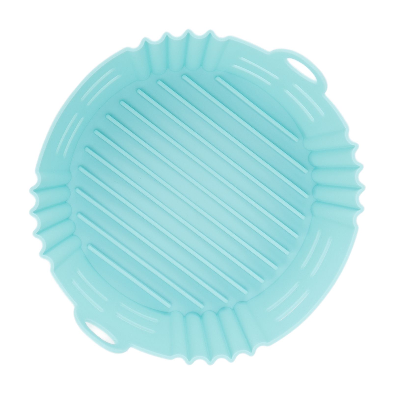 Fryer Silicone Liner Heat Resistant Elastic Washable Food Grade Reusable Fryer Basket for Cooking Blue - Image 8