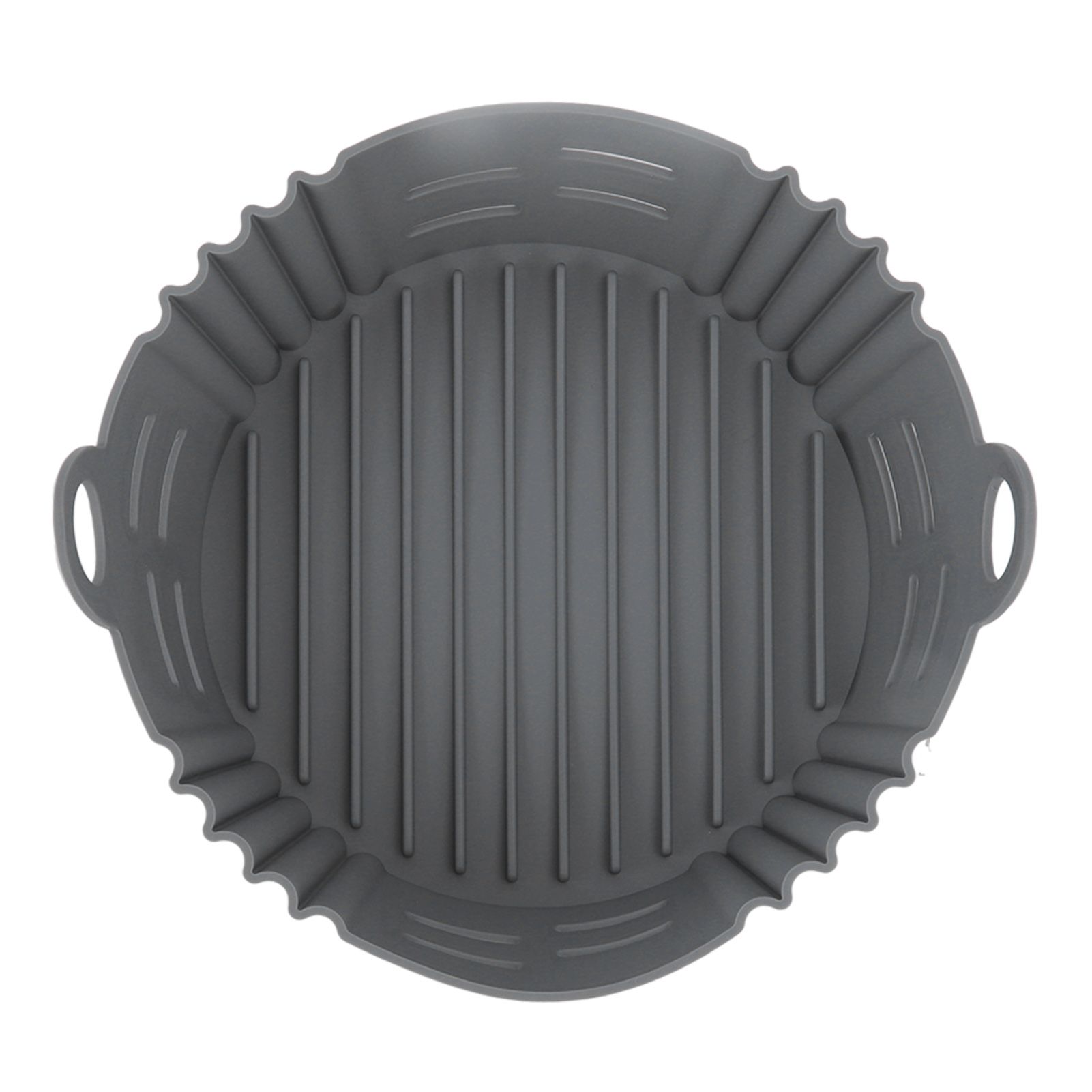 Fryer Silicone Liner Heat Resistant Elastic Washable Food Grade Reusable Fryer Basket for Cooking Grey - Image 6