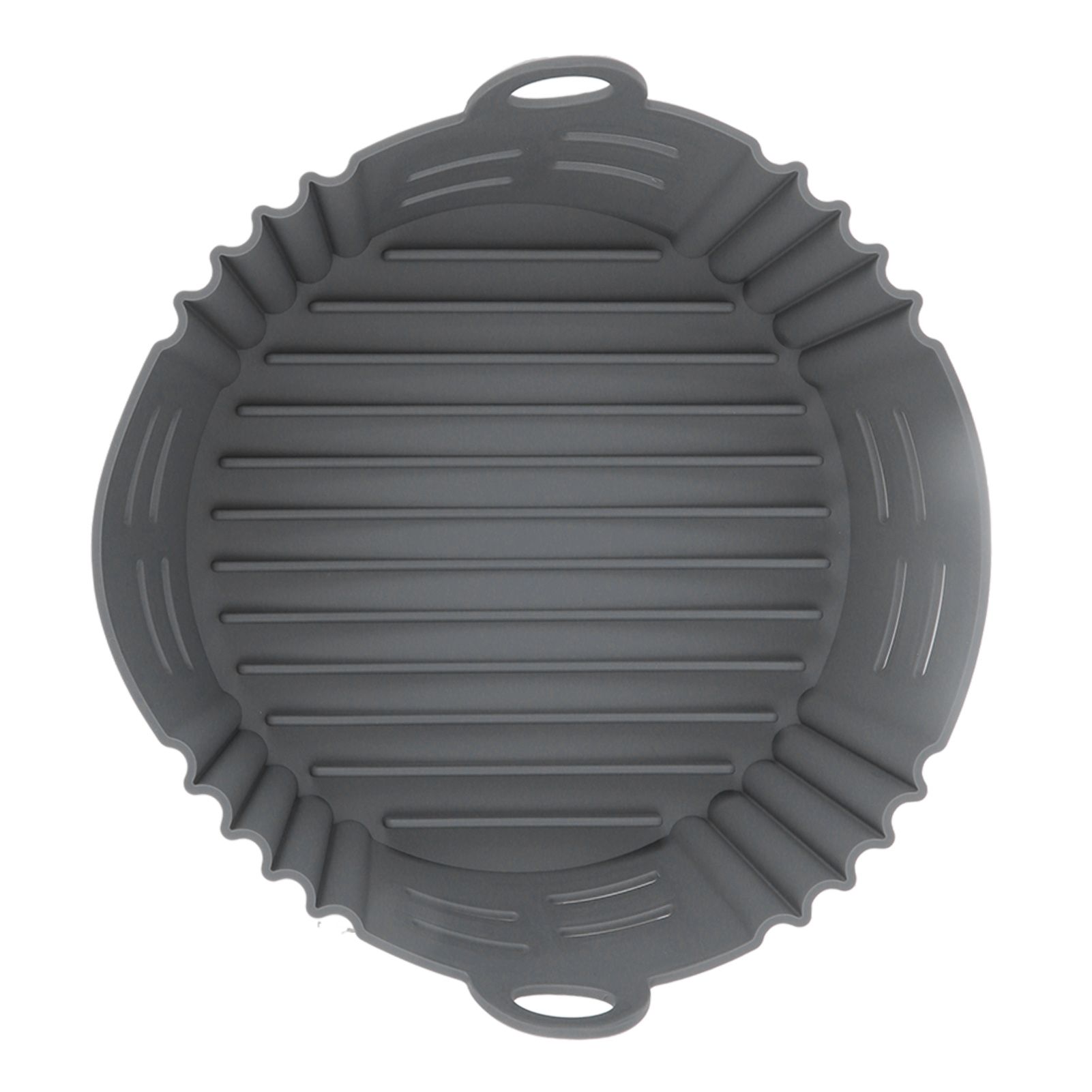 Fryer Silicone Liner Heat Resistant Elastic Washable Food Grade Reusable Fryer Basket for Cooking Grey - Image 7