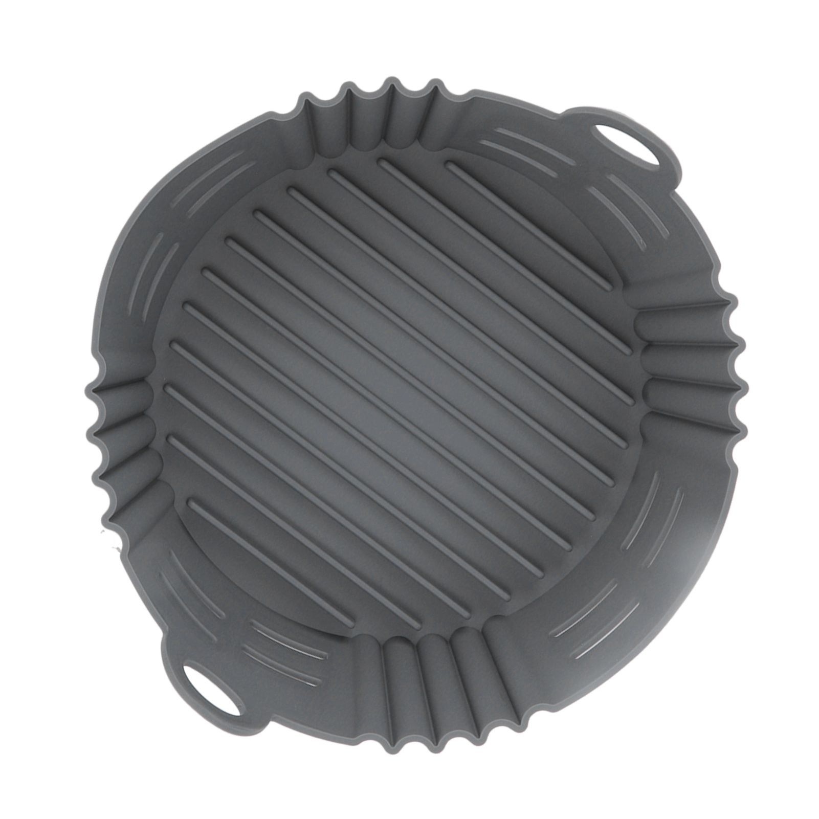 Fryer Silicone Liner Heat Resistant Elastic Washable Food Grade Reusable Fryer Basket for Cooking Grey - Image 8