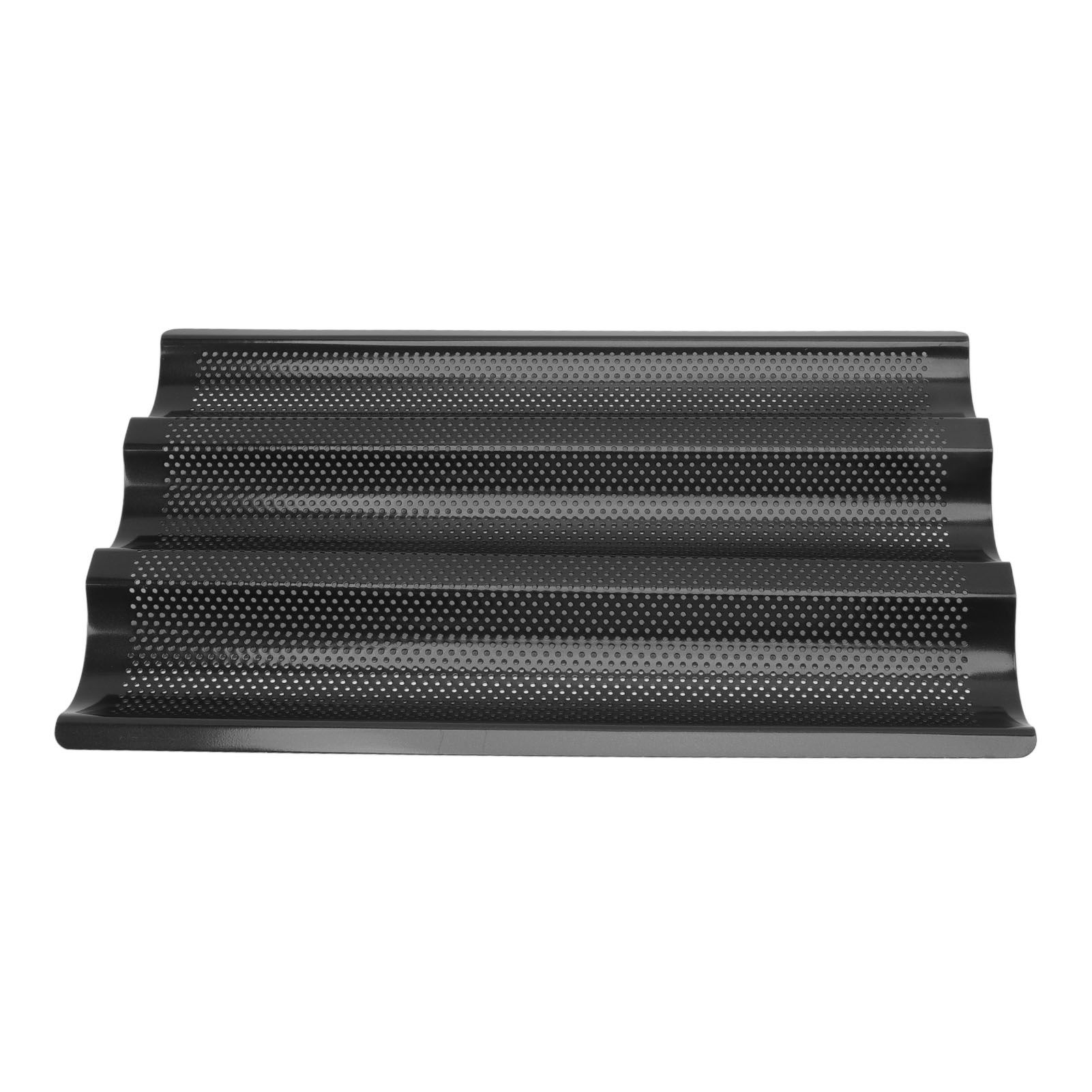 Baguette Pan Stainless Steel U Shape Uniform Heating Perforated Design French Bread Baking Pan for Home Baguette - Image 1