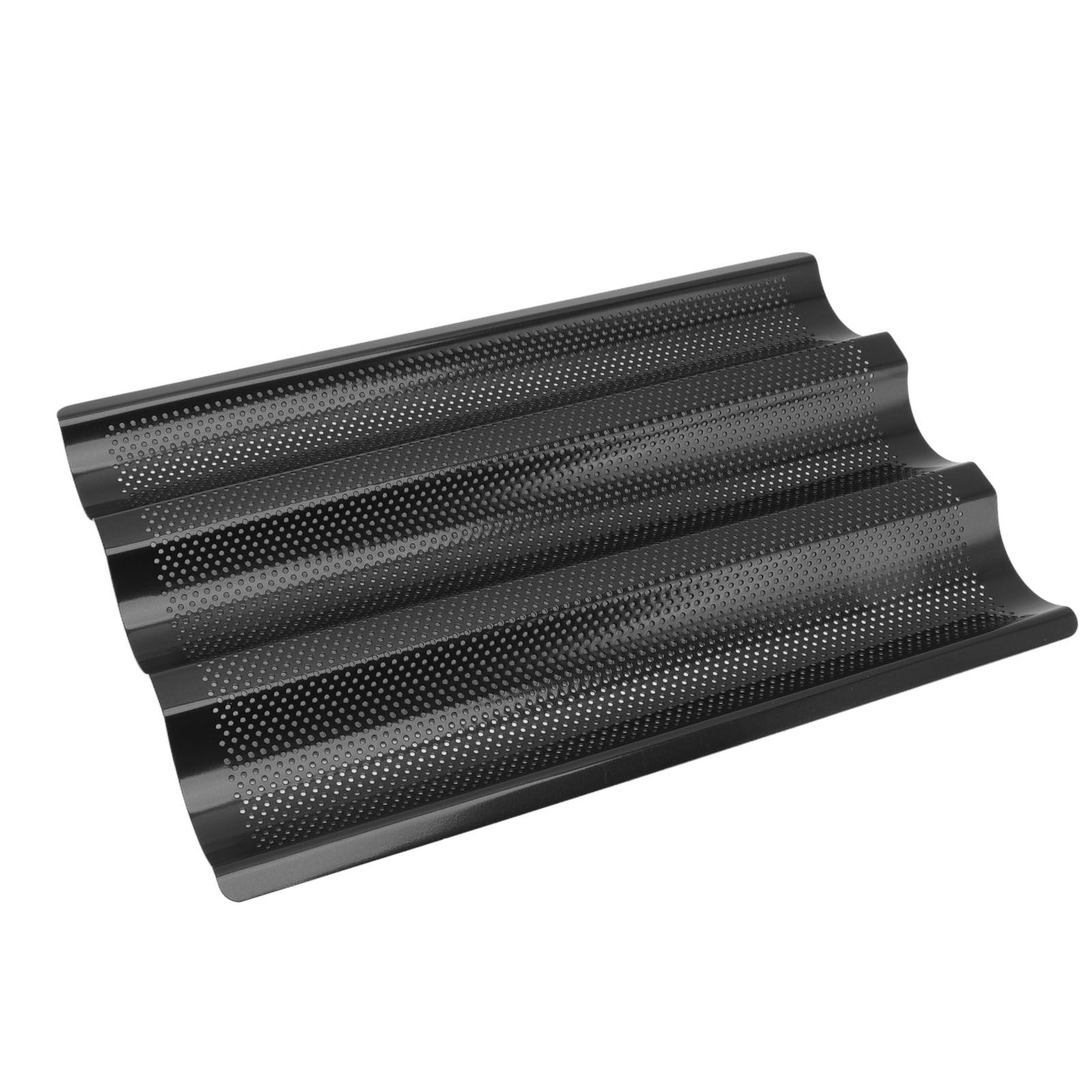 Baguette Pan Stainless Steel U Shape Uniform Heating Perforated Design French Bread Baking Pan for Home Baguette - Image 4