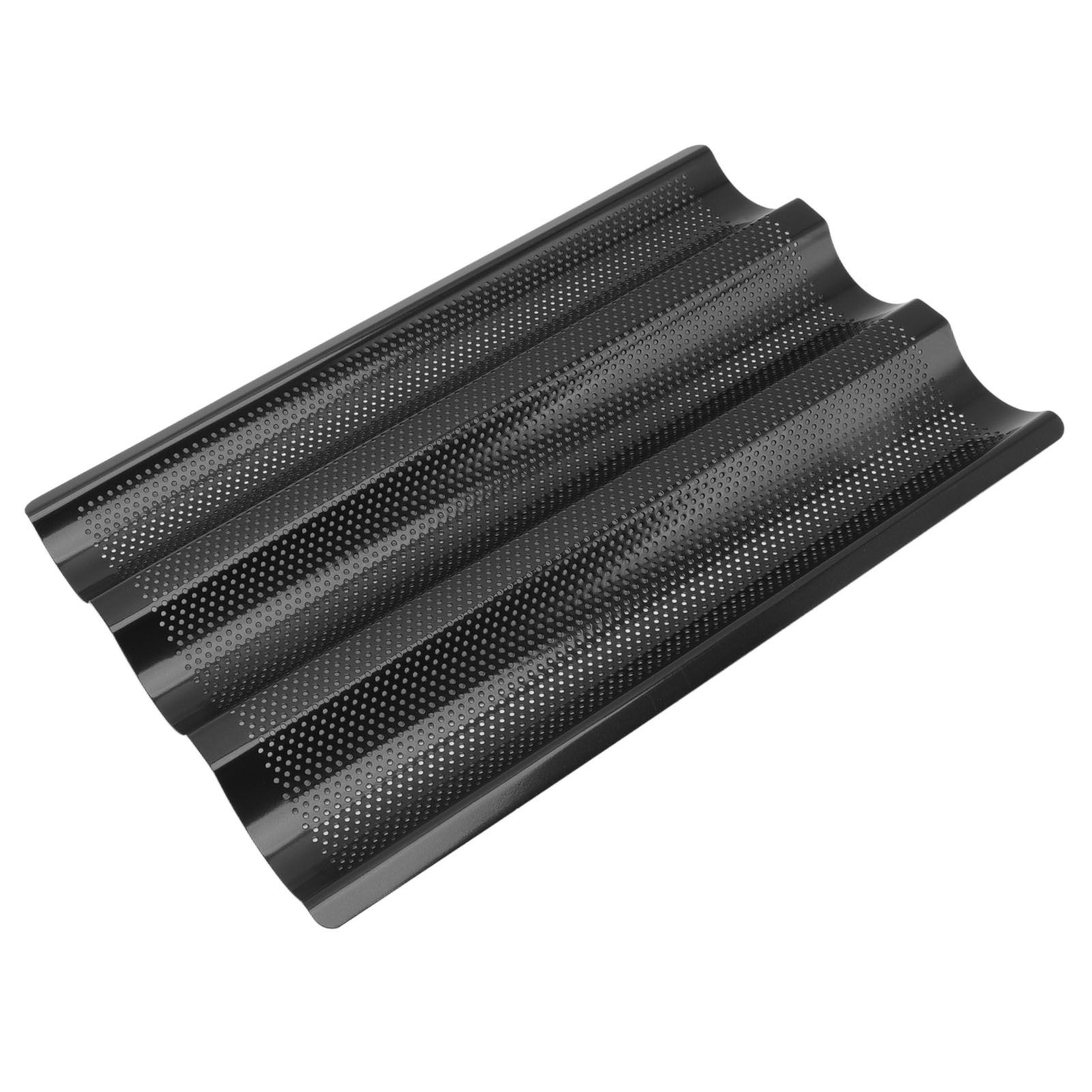 Baguette Pan Stainless Steel U Shape Uniform Heating Perforated Design French Bread Baking Pan for Home Baguette - Image 5