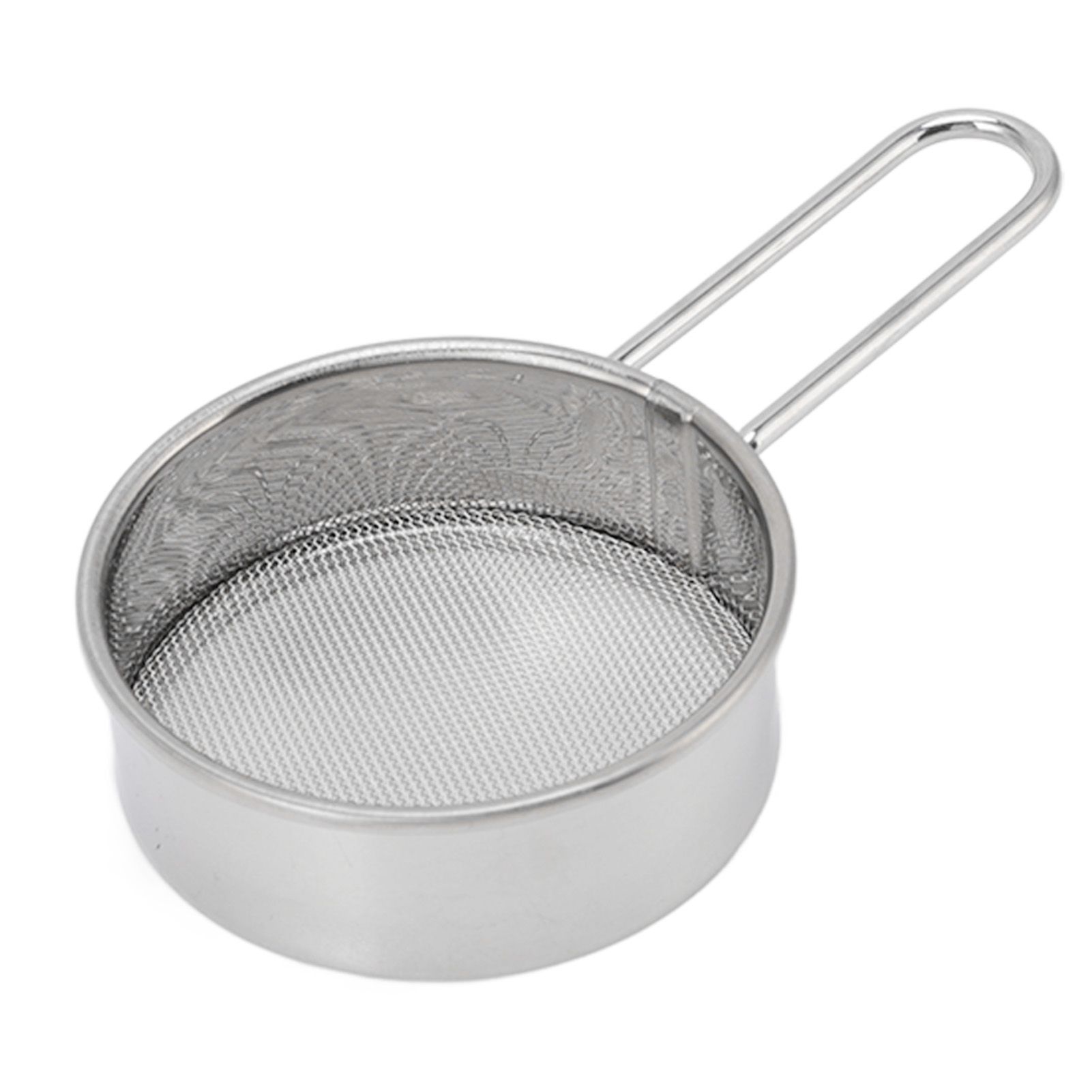 Flour Sieve Strainer 304 Stainless Steel Lightweight Easy Cleaning Ergonomic Handle Mesh Round Sifter for Baking - Image 1