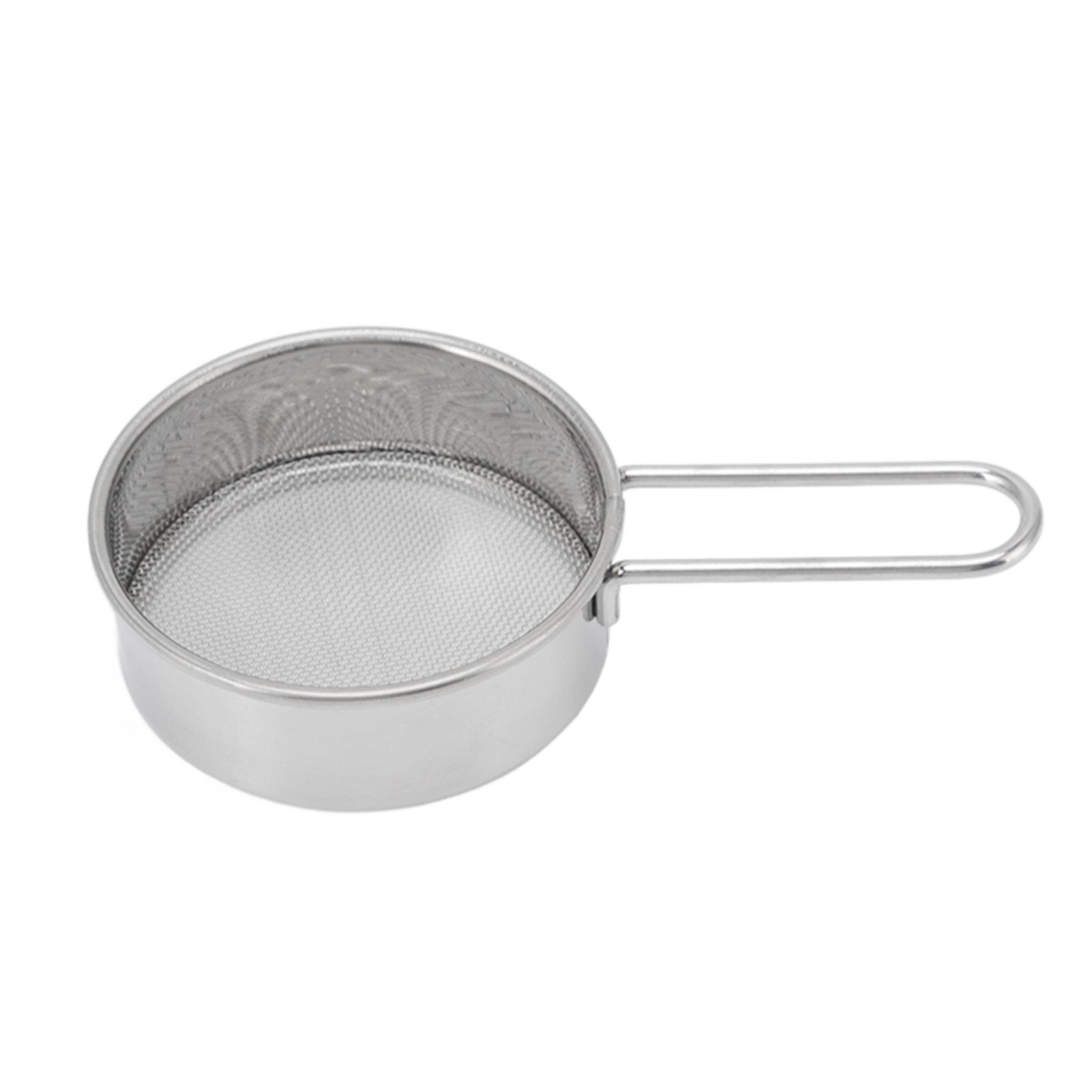 Flour Sieve Strainer 304 Stainless Steel Lightweight Easy Cleaning Ergonomic Handle Mesh Round Sifter for Baking - Image 2