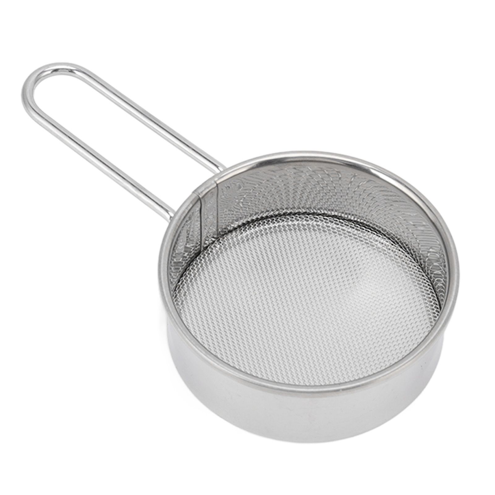 Flour Sieve Strainer 304 Stainless Steel Lightweight Easy Cleaning Ergonomic Handle Mesh Round Sifter for Baking - Image 4