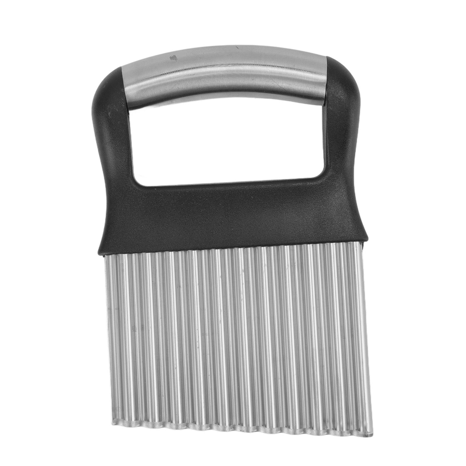 Crinkle Cutter Rustproof Stainless Steel Wavy Potato Crinkle Cutter with Comfortable Grip for Kitchen - Image 1