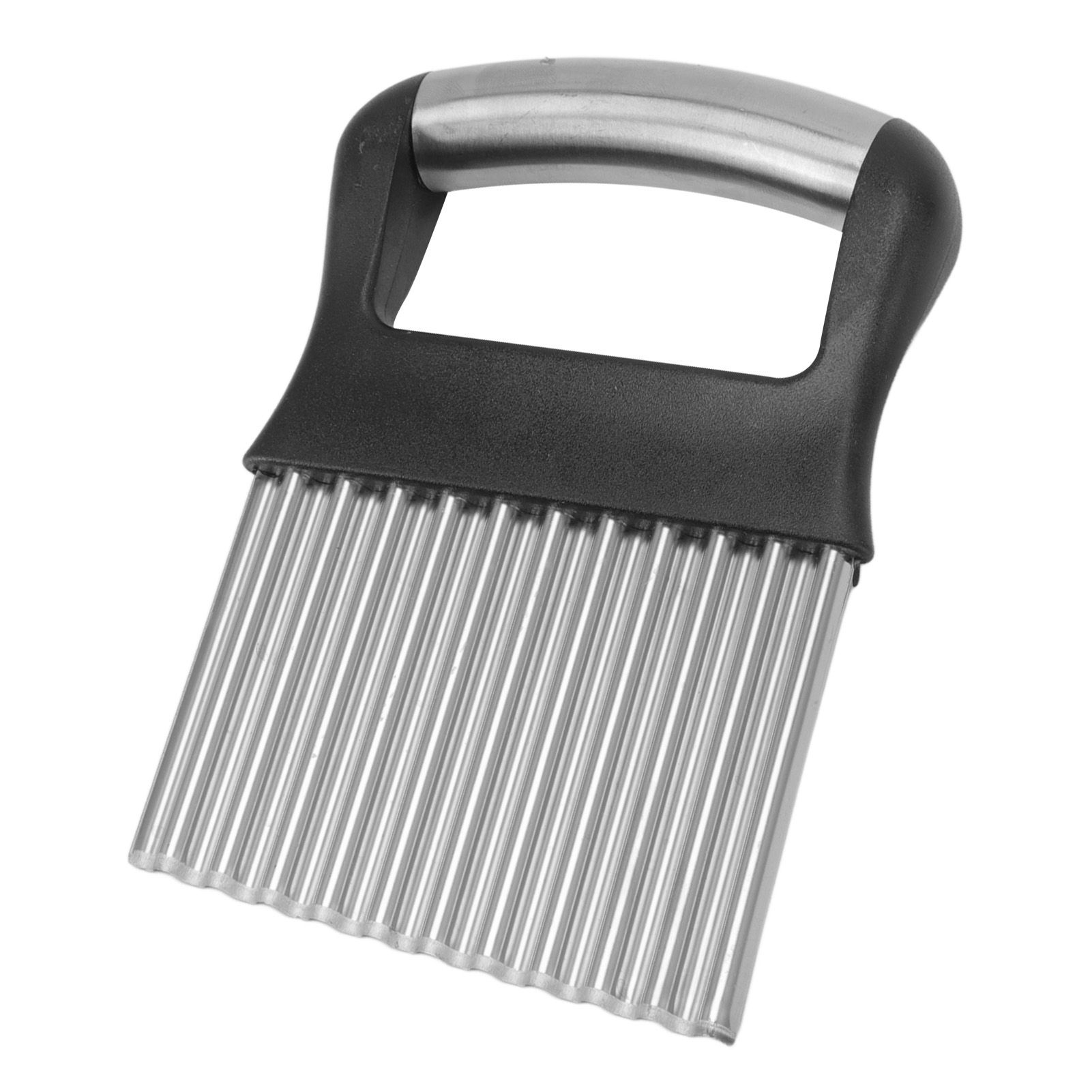 Crinkle Cutter Rustproof Stainless Steel Wavy Potato Crinkle Cutter with Comfortable Grip for Kitchen - Image 6