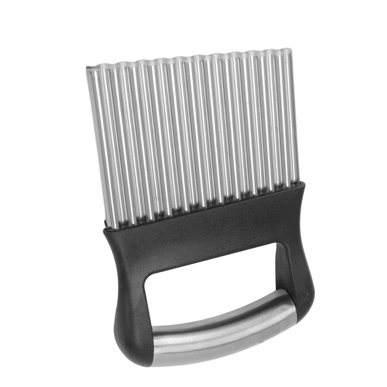 Crinkle Cutter Rustproof Stainless Steel Wavy Potato Crinkle Cutter with Comfortable Grip for Kitchen - Image 7