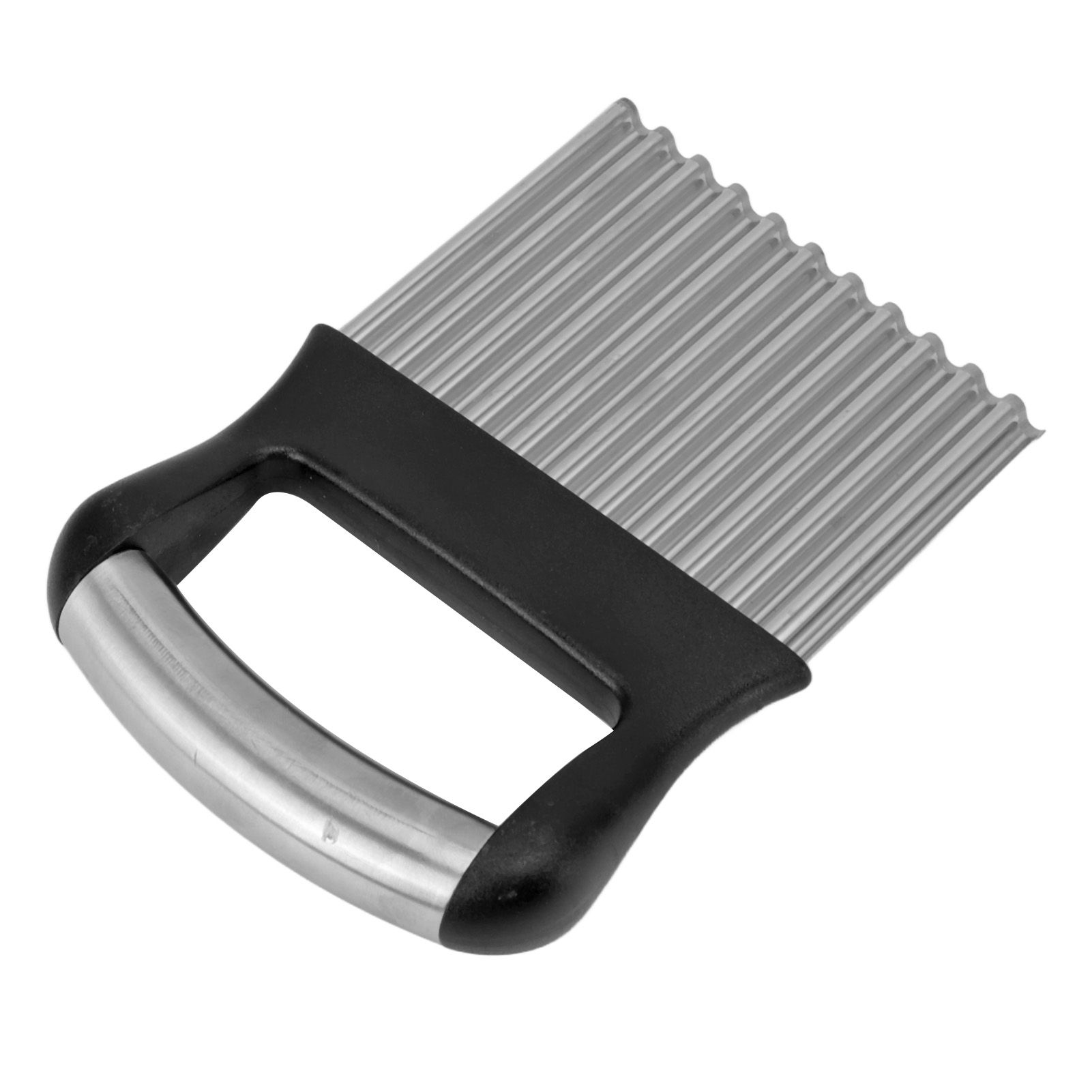 Crinkle Cutter Rustproof Stainless Steel Wavy Potato Crinkle Cutter with Comfortable Grip for Kitchen - Image 8