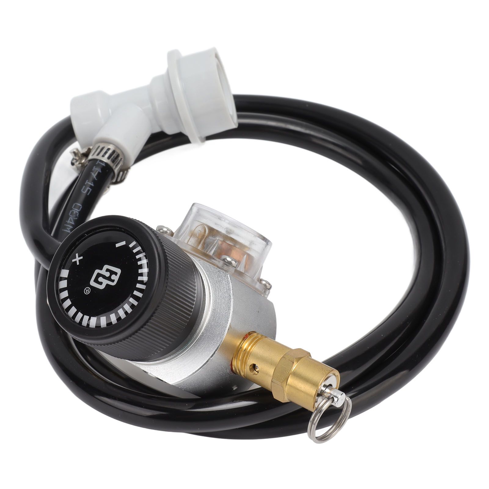 Soda Water Automatic Beer Maker 2nd Stage Pressure Gauge Black Hose Distributor Set with Safety Valve for Household - Image 6