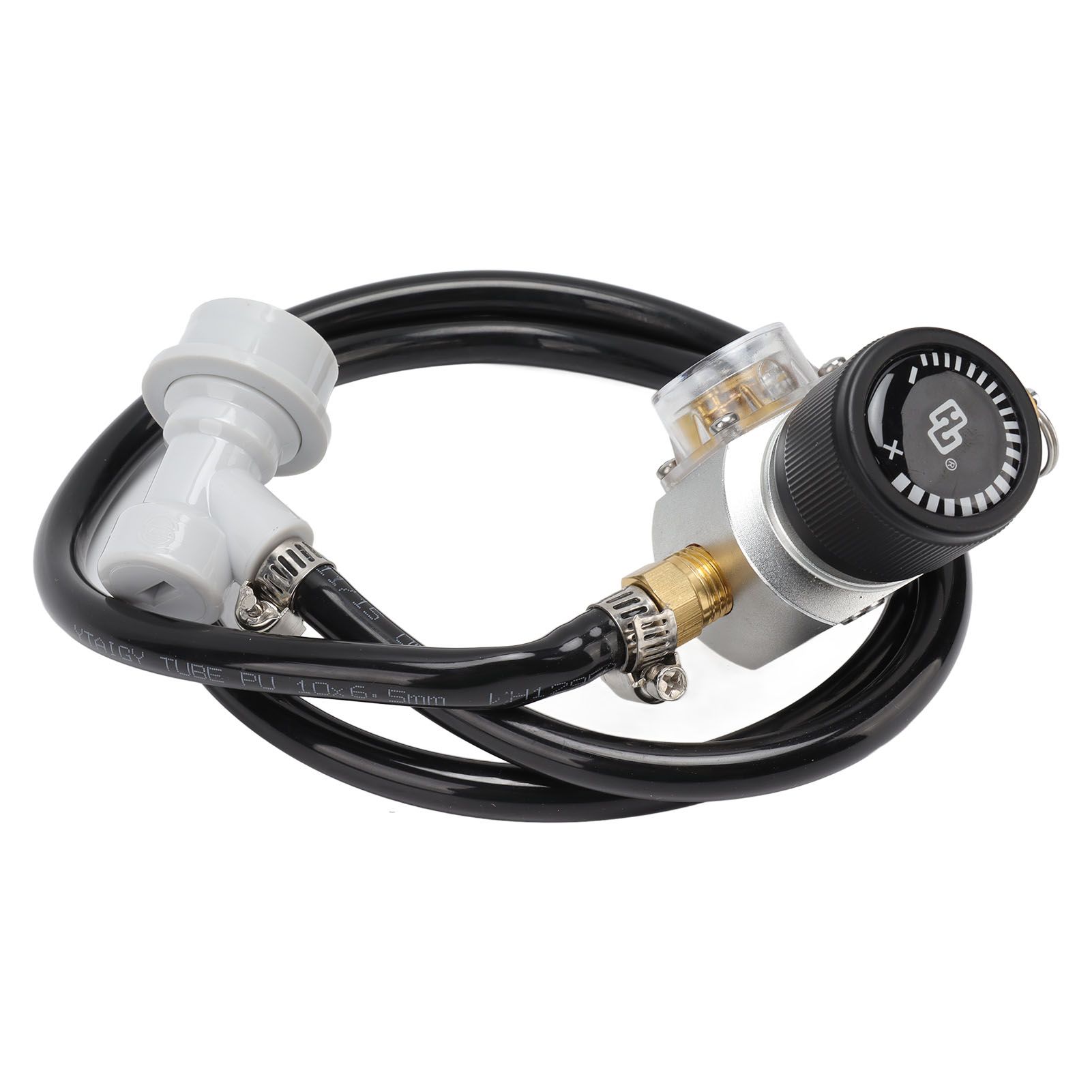 Soda Water Automatic Beer Maker 2nd Stage Pressure Gauge Black Hose Distributor Set with Safety Valve for Household - Image 7