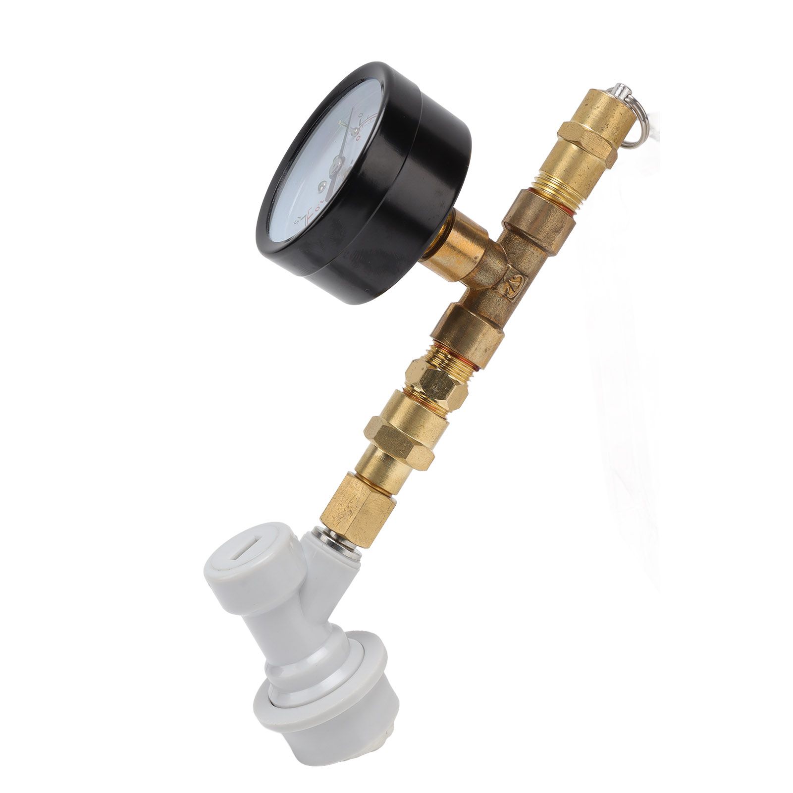 Beer Brew Adjustable Pressure Relief Valve Cola Keg Pressure Gauge Beer Keg Regulator 0‑15PSI - Image 3