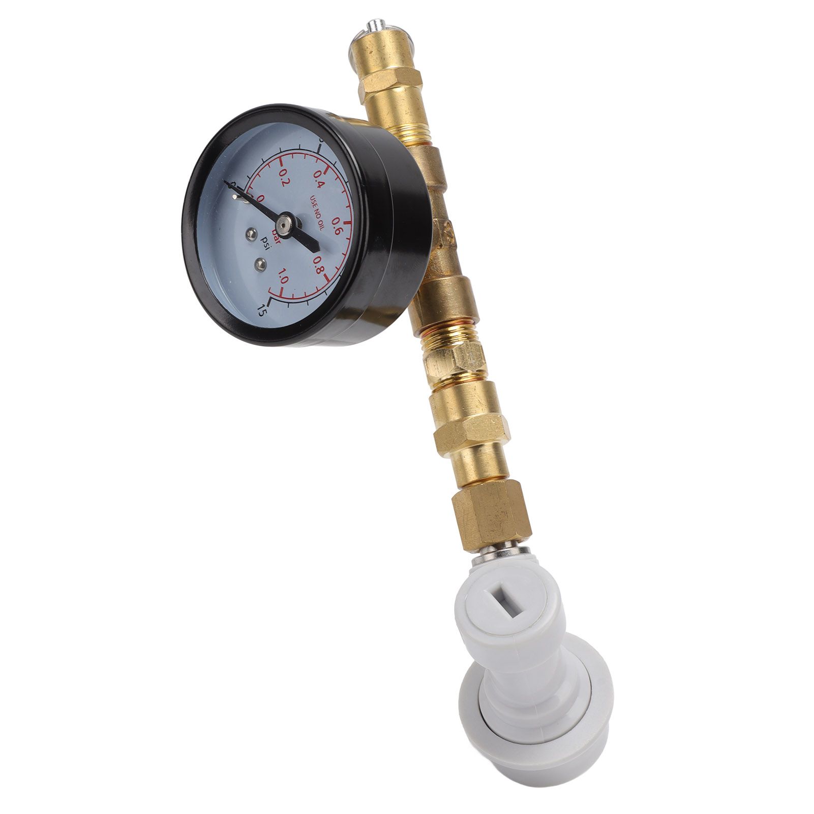 Beer Brew Adjustable Pressure Relief Valve Cola Keg Pressure Gauge Beer Keg Regulator 0‑15PSI - Image 7