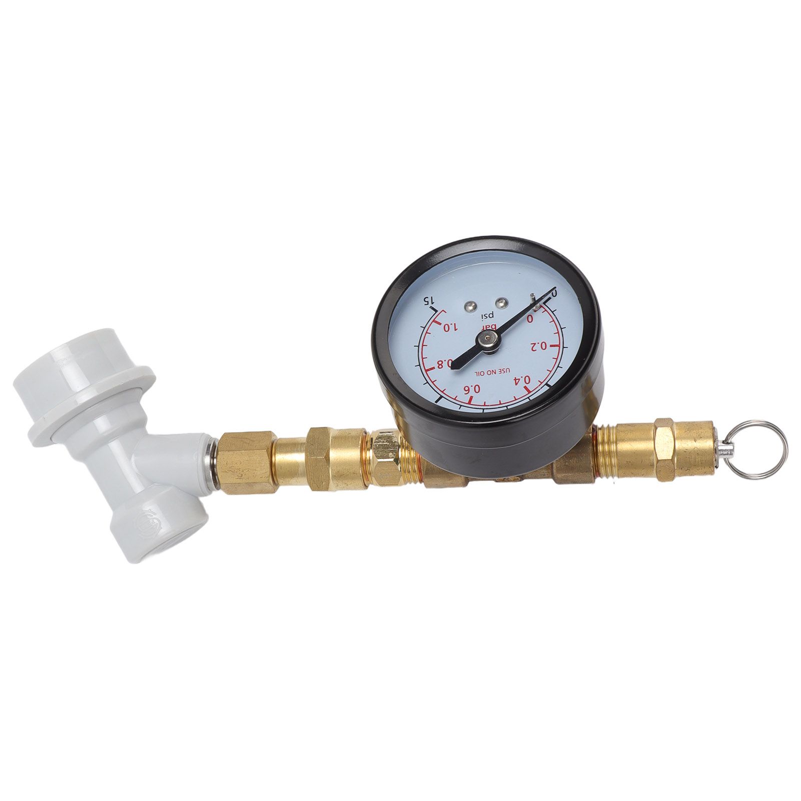 Beer Brew Adjustable Pressure Relief Valve Cola Keg Pressure Gauge Beer Keg Regulator 0‑15PSI - Image 8