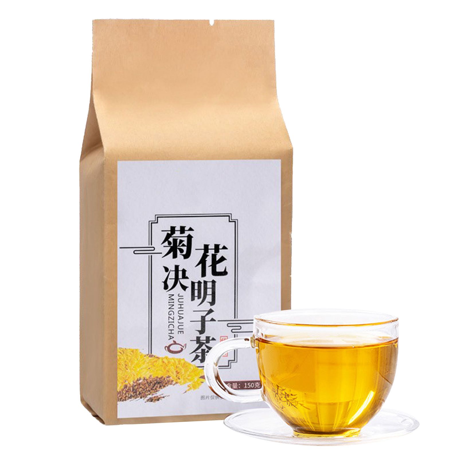Chrysanthemum Cassia Seed Tea Bags 30 Count 150g Individual Package Herbal Tea Bags for Liver - Image 1