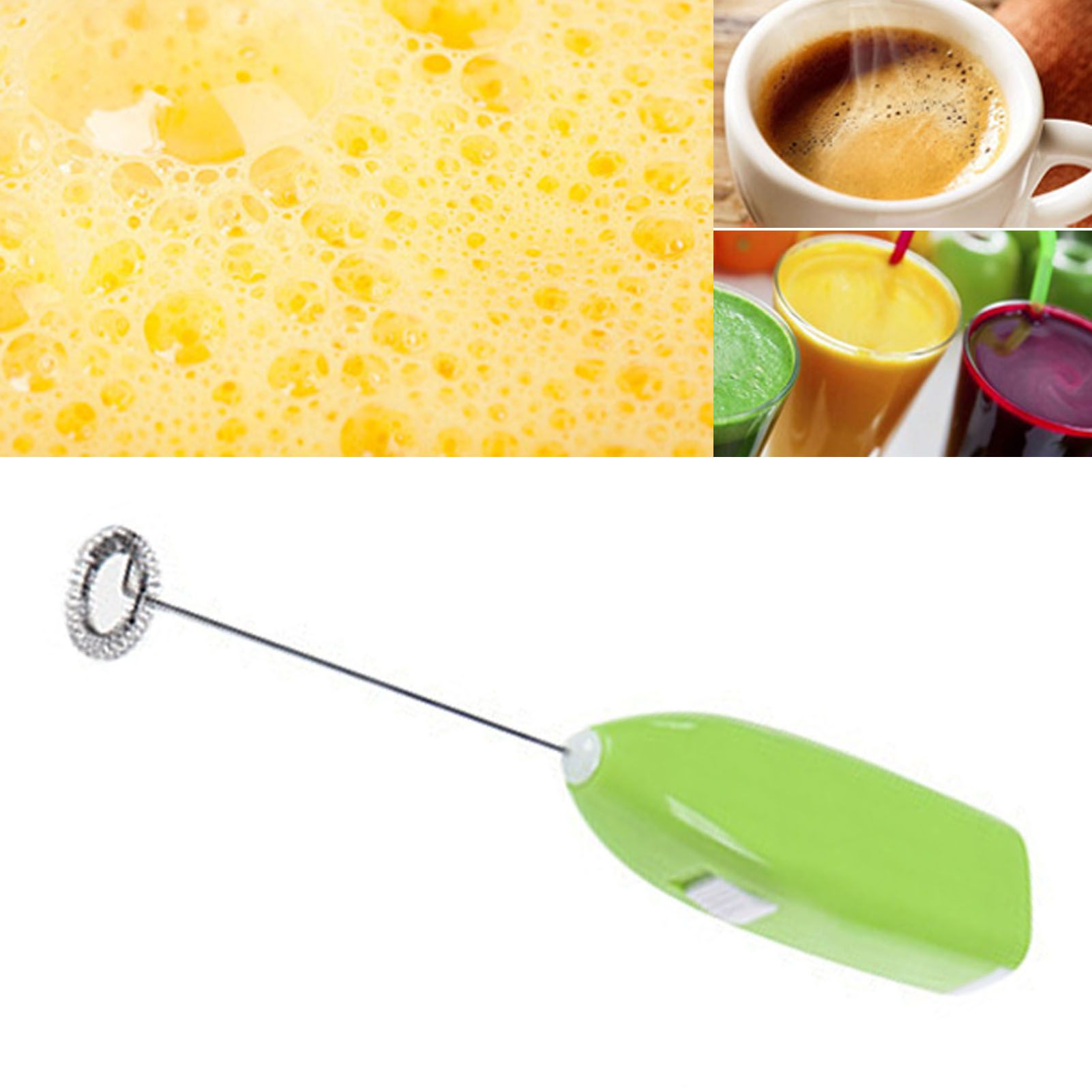 Cordless Electric Hand Mixer Battery Powered Small Plastic Metal Household Hand Mixer for Home Hotel Green - Image 6