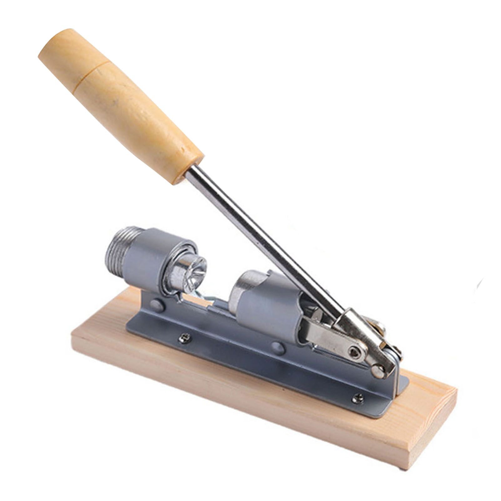 Pecan Nut Cracker Mechanical Regulable Design Wood Stainless Steel Walnut Plier Opener Tool - Image 4
