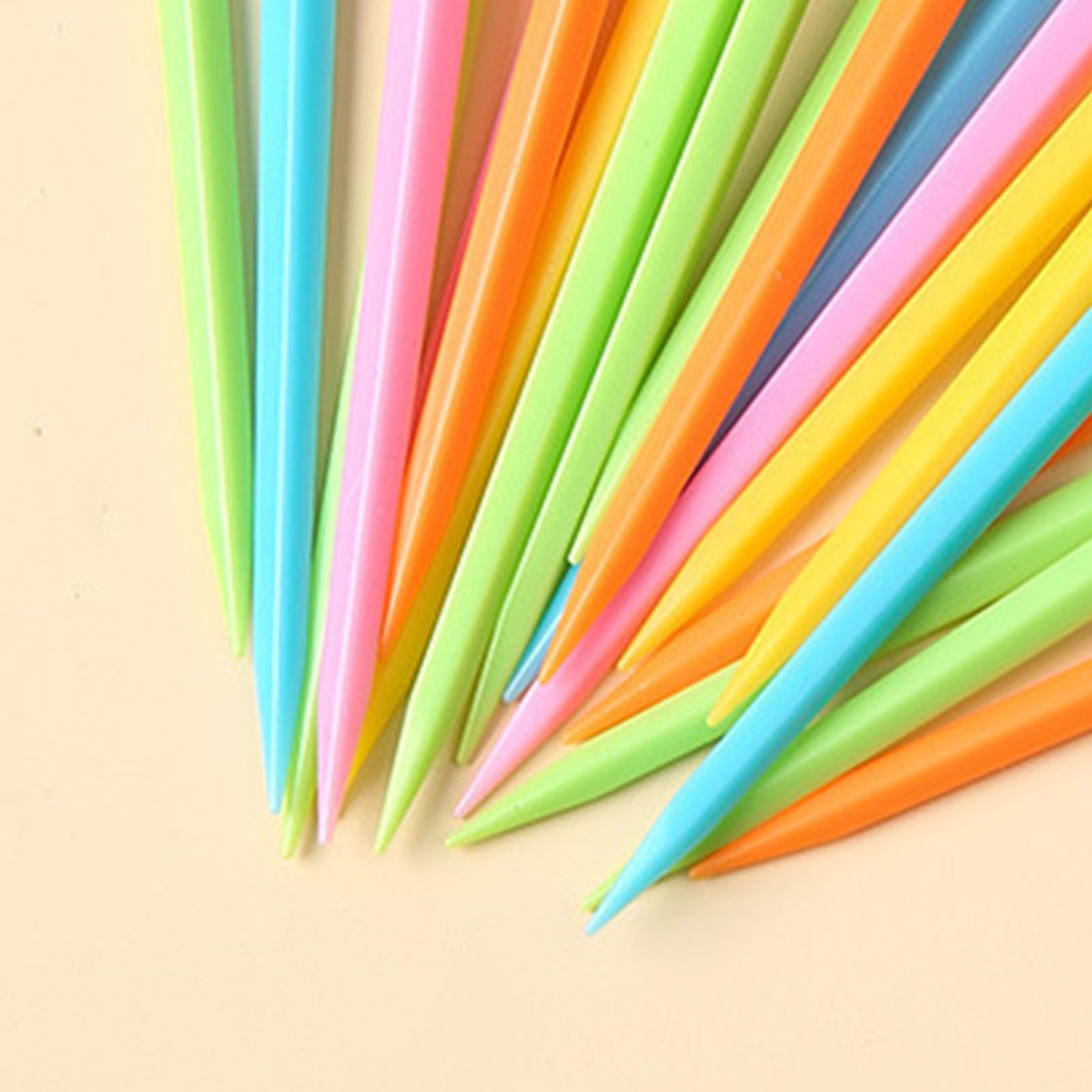 50 PCS Home Cartoon Fruit Fork Innovative Cute Animal Shape Plastic Children Bento Fruit Fork Set - Image 8
