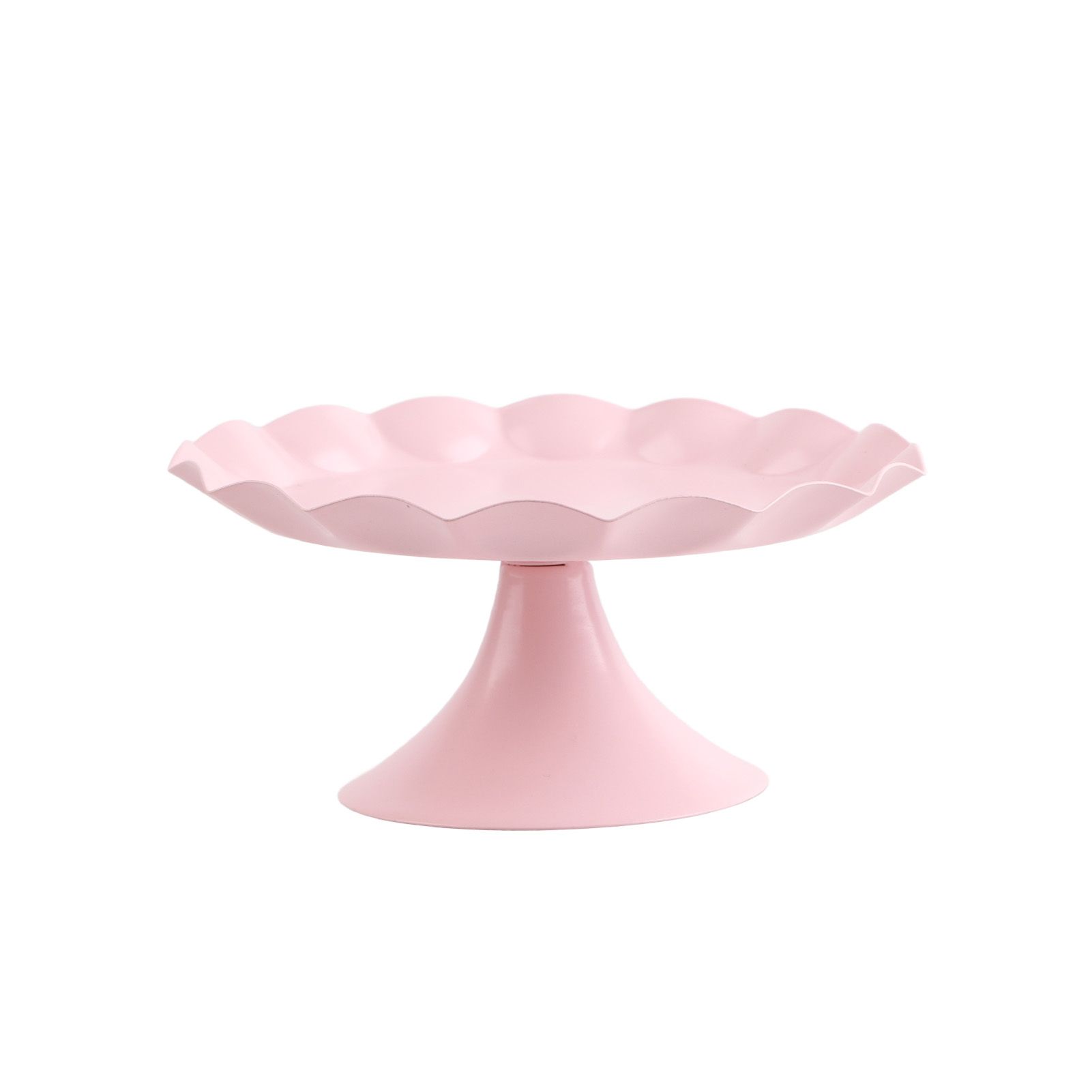 Cake Stand Minimalist Stable Decorative Multi Functional Cake Tray Holder for Cupcake Dessert Fruit Pink S - Image 1