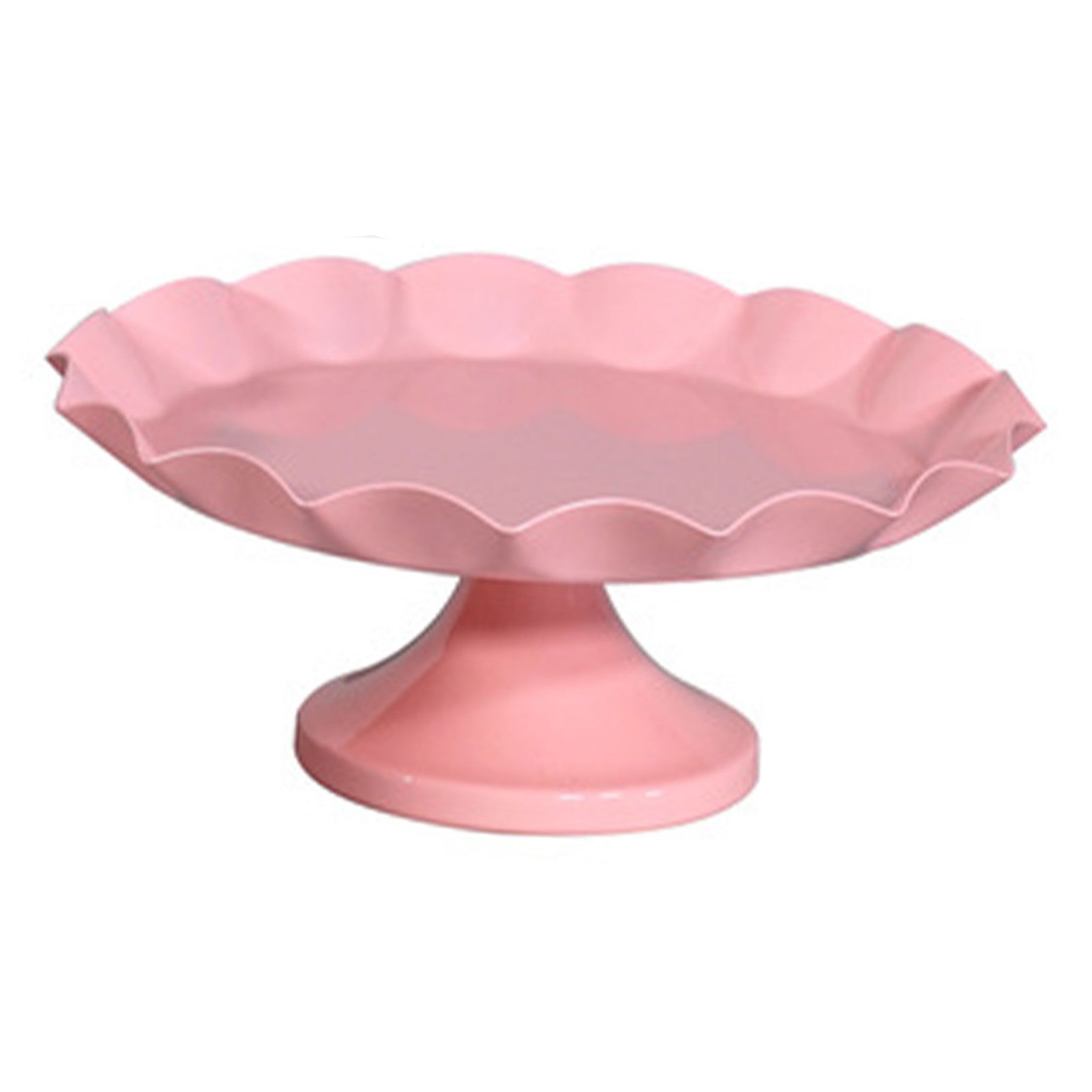 Cake Stand Minimalist Stable Decorative Multi Functional Cake Tray Holder for Cupcake Dessert Fruit Pink S - Image 2