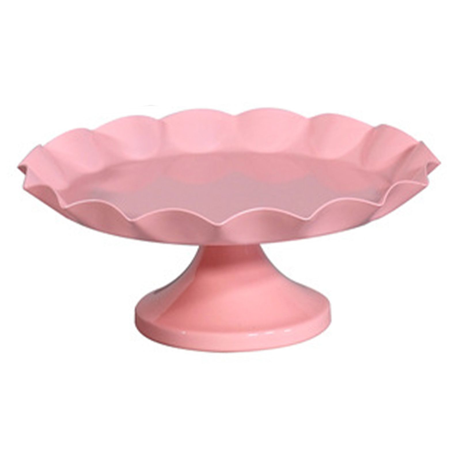 Cake Stand Minimalist Stable Decorative Multi Functional Cake Tray Holder for Cupcake Dessert Fruit Pink M - Image 1