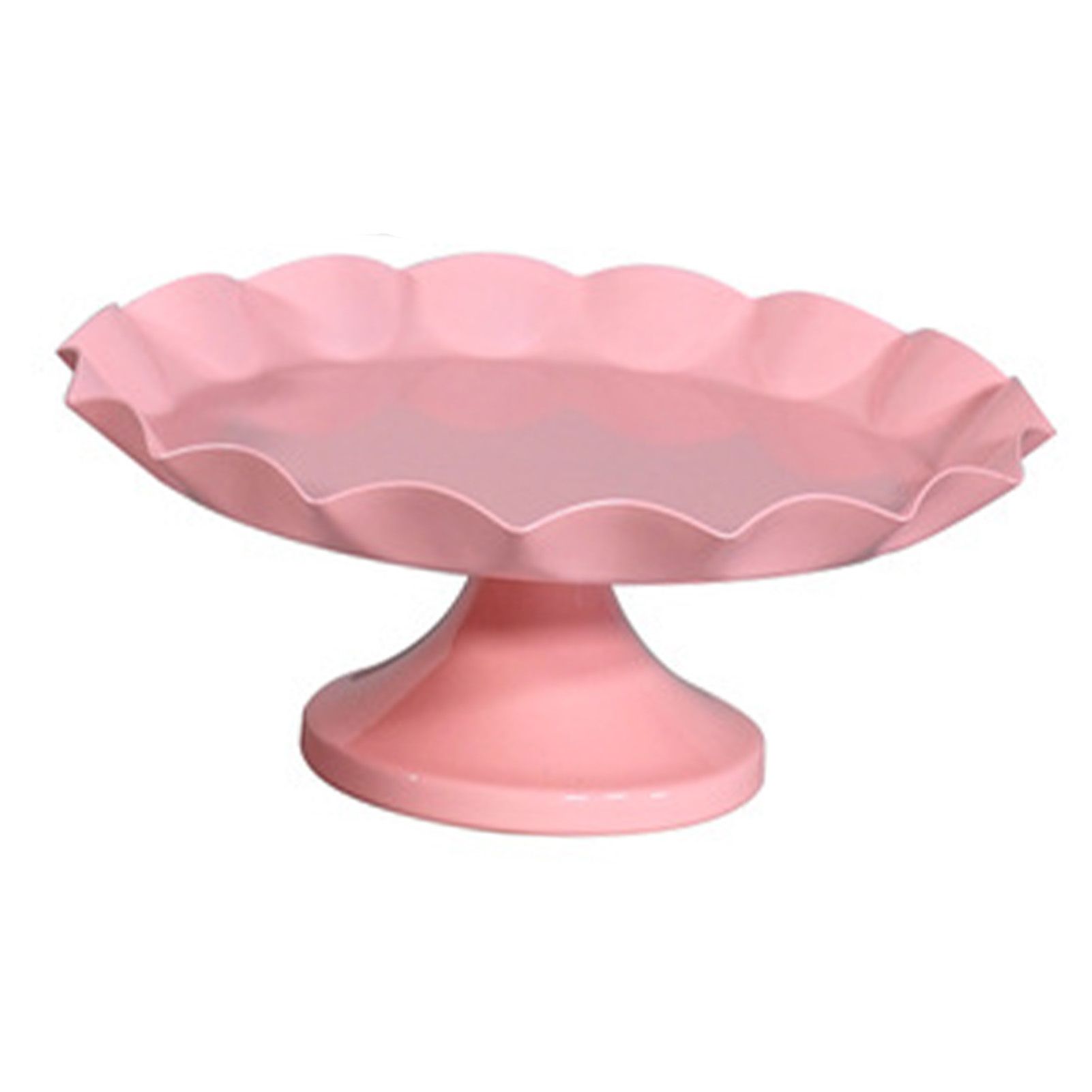 Cake Stand Minimalist Stable Decorative Multi Functional Cake Tray Holder for Cupcake Dessert Fruit Pink M - Image 3