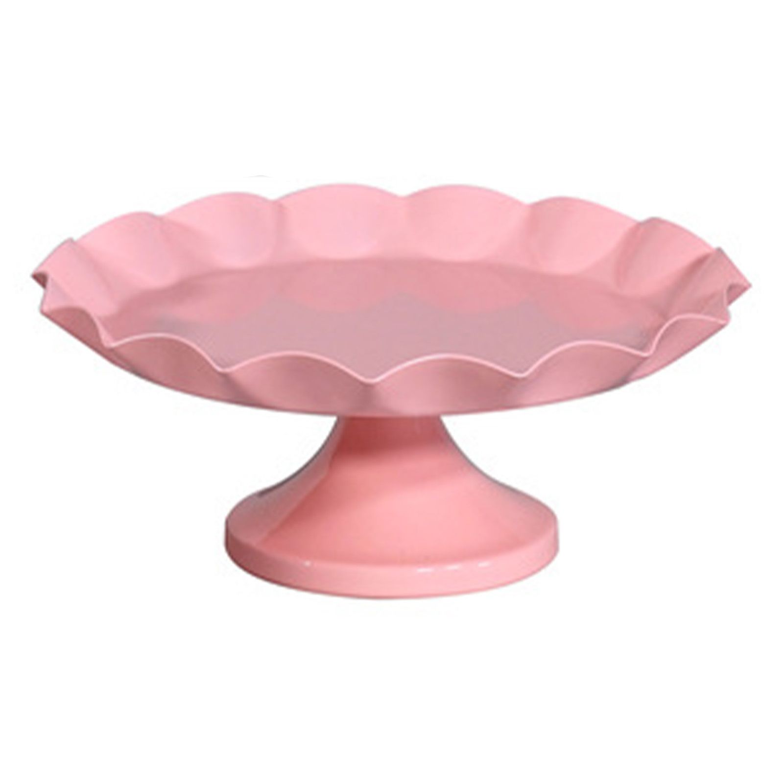 Cake Stand Minimalist Stable Decorative Multi Functional Cake Tray Holder for Cupcake Dessert Fruit Pink M - Image 4