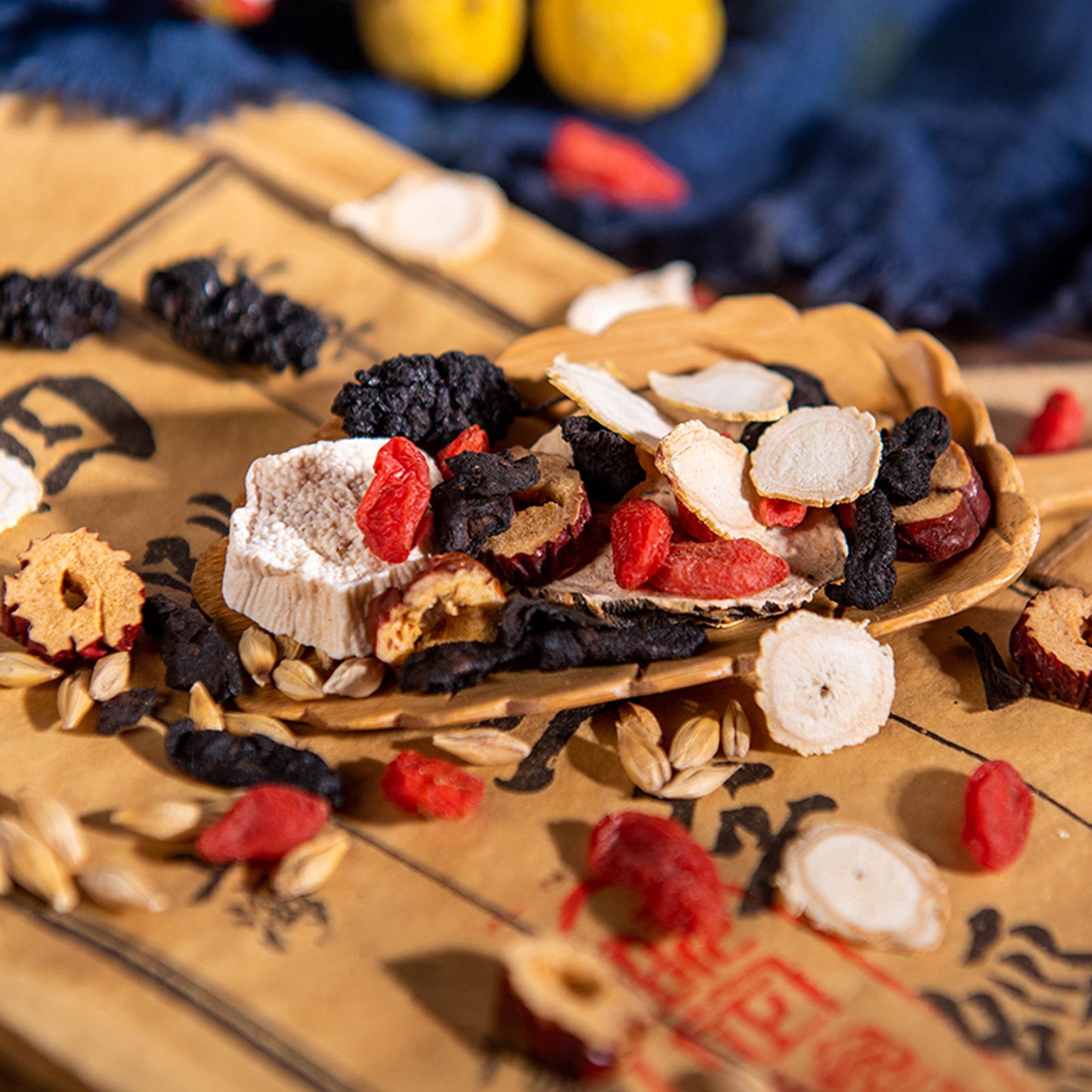 Ginseng Eight Treasure Tea Jujube Barley Maca Powder Chinese Wolfberry Mulberry Ginseng Polygonatum Yam Gardenia Tea - Image 8